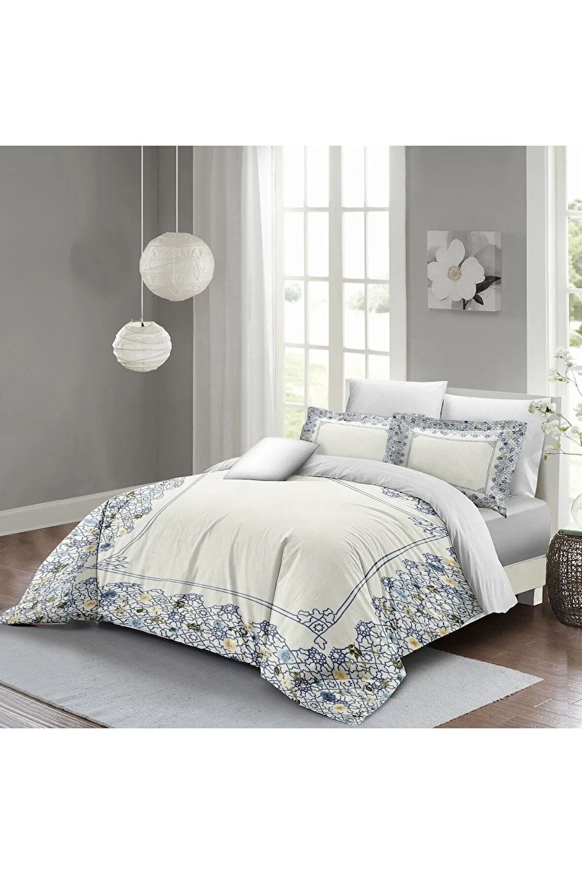 Nevresim Takımı %100 Doğal Pamuk Çift Kişilik 3d Digital Cool Soft