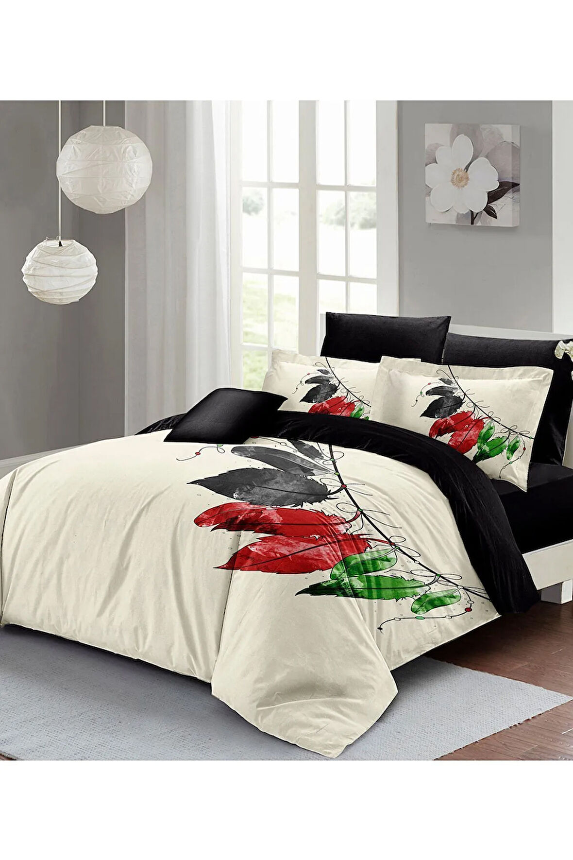 Nevresim Takımı %100 Doğal Pamuk Çift Kişilik 3d Palestine