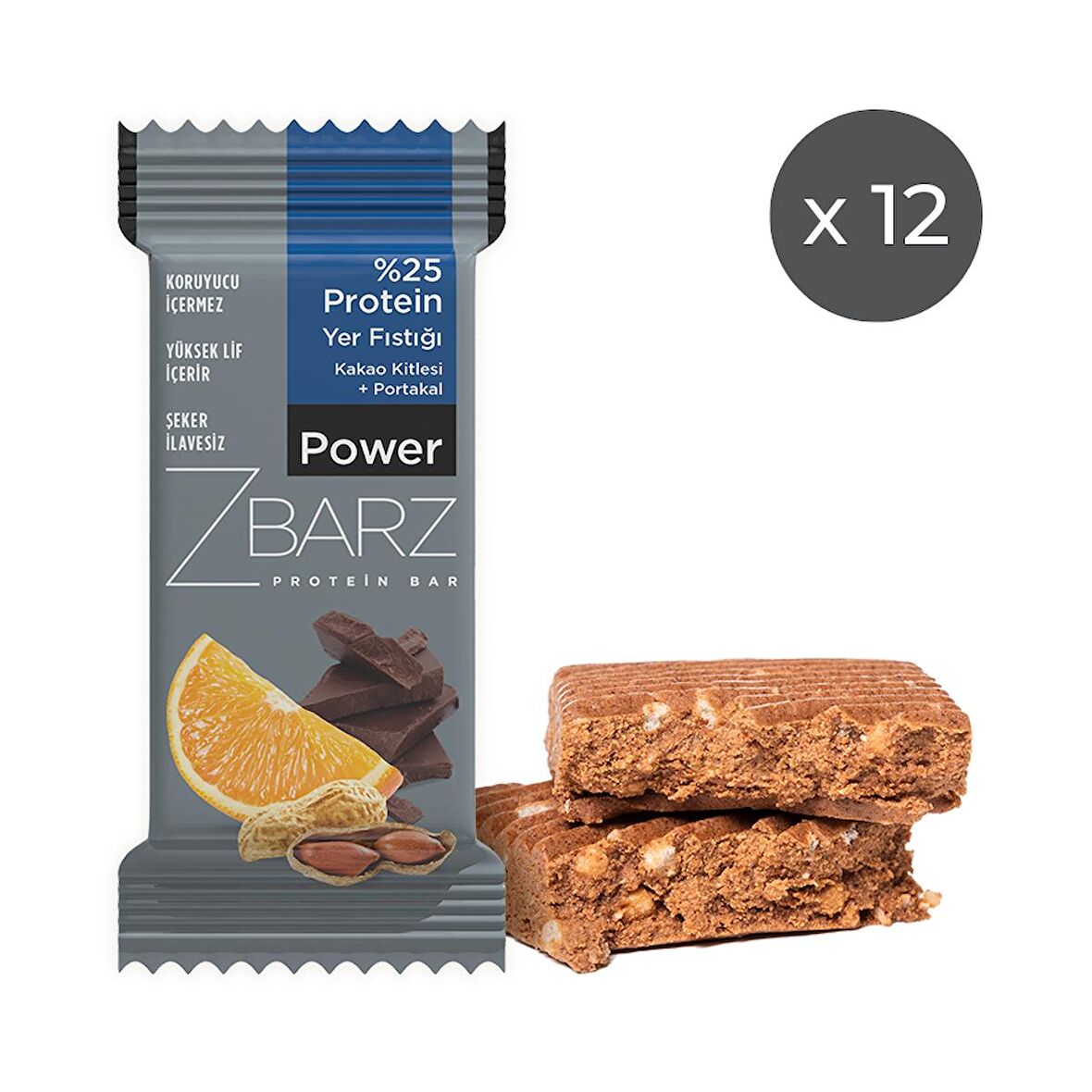 Zbarz Power Protein Bar Yer Fıstıklı 35 g 12'li Paket