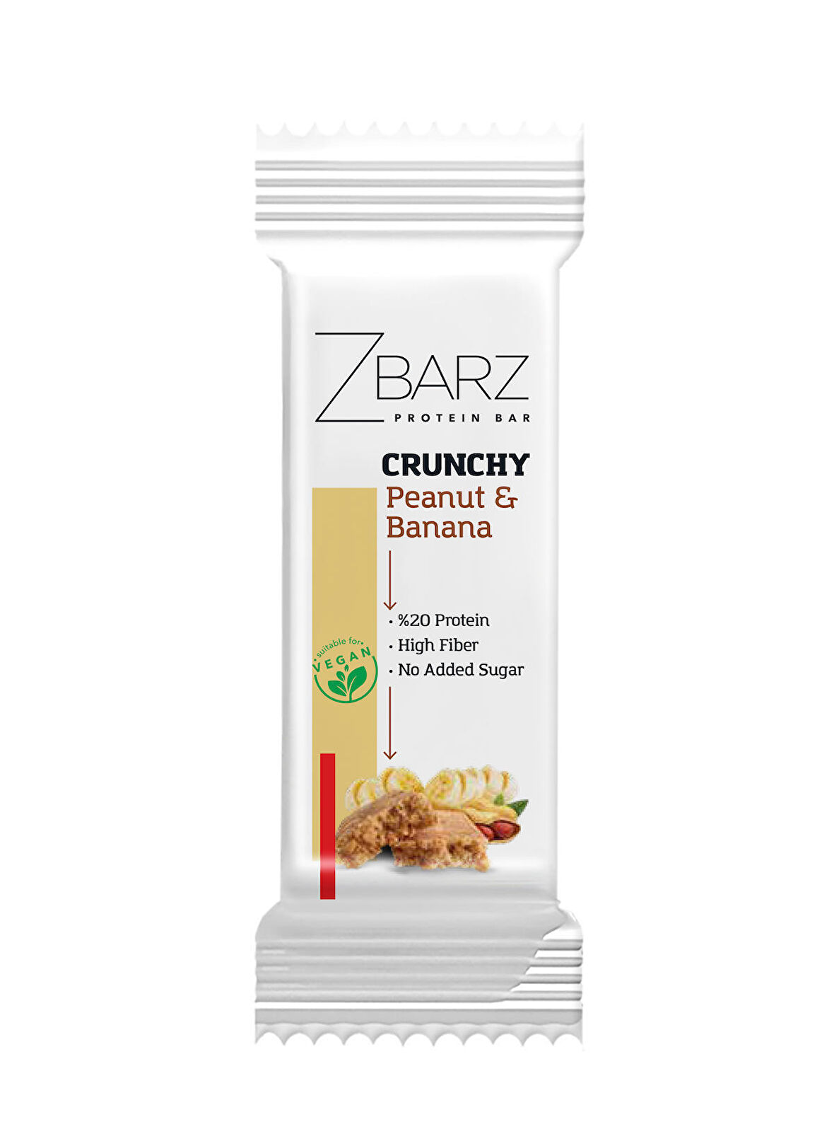 Crunchy Protein Bar Yer Fıstık - Muz 35g (12 ADET)