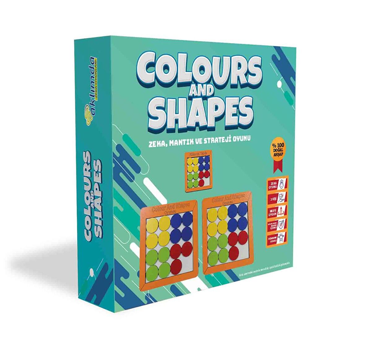 COLOURS AND SHAPES - Zeka Mantık ve strateji oyunu - Ahşap