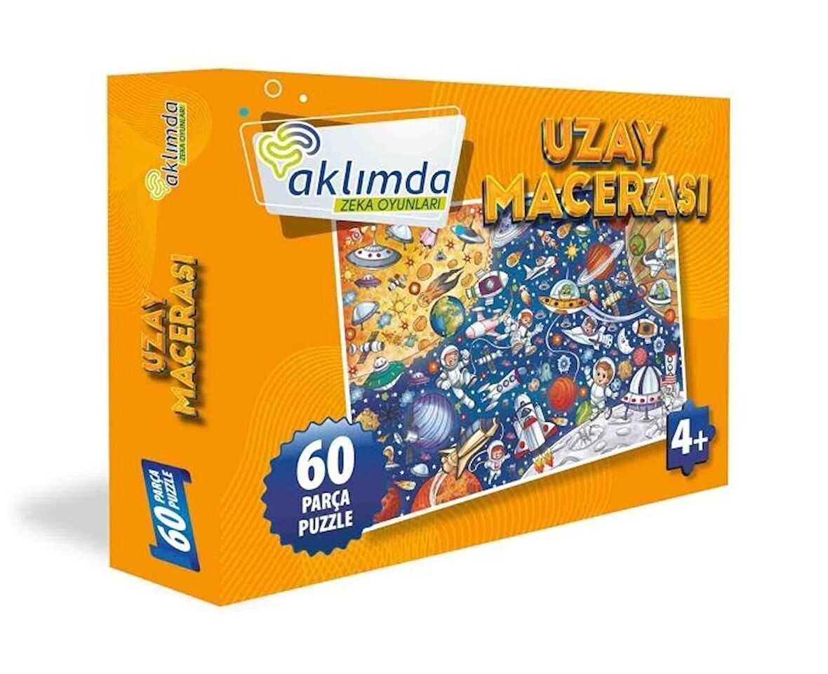 60 Parça Puzzle Uzay Macerası