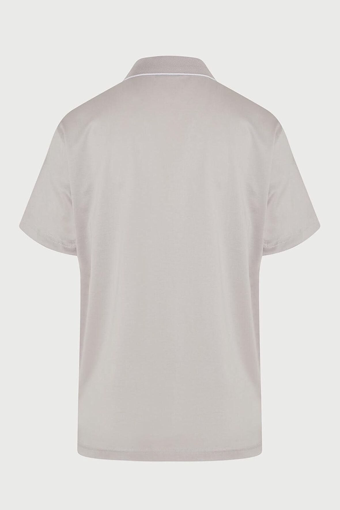Gri Regular Fit %100 Pamuk Polo Yaka Tişört | S