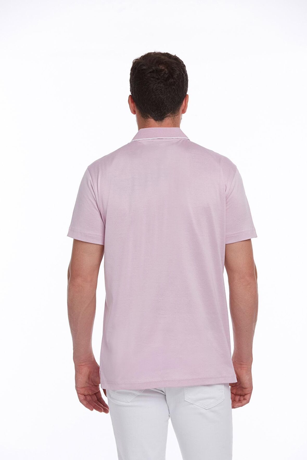 Lila Regular Fit %100 Pamuk Basic Polo Yaka Tişört | S