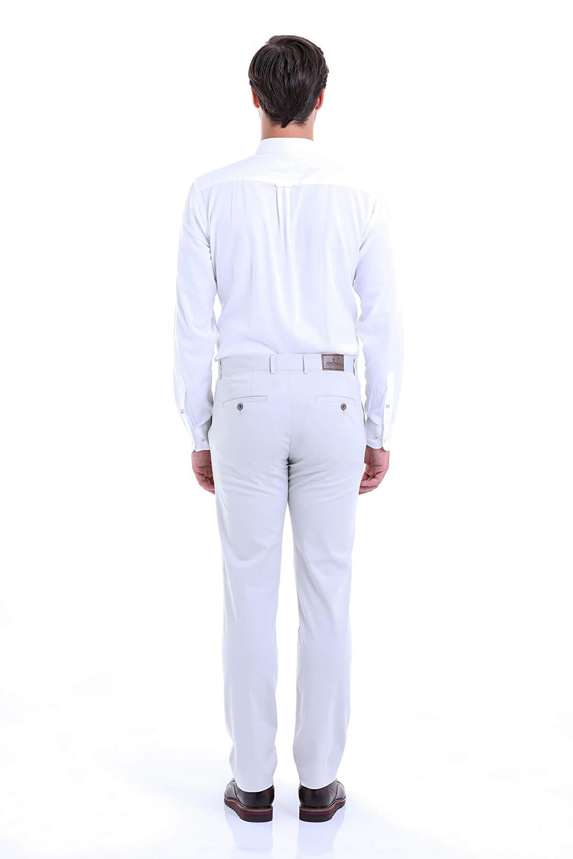Taş Regular Fit Yüksek Bel Düz Paça Basic Kanvas Pantolon | 44