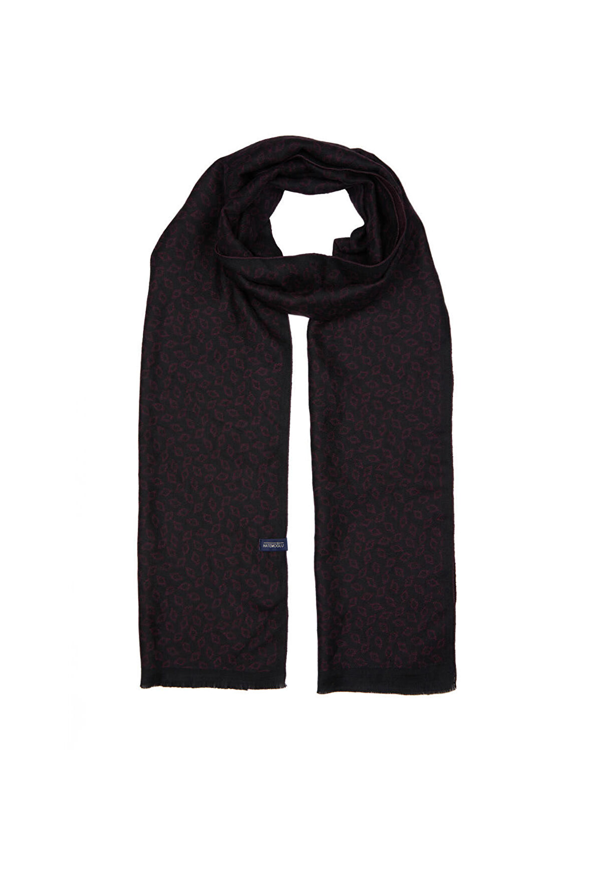 Bordo Desenli Atkı | STD