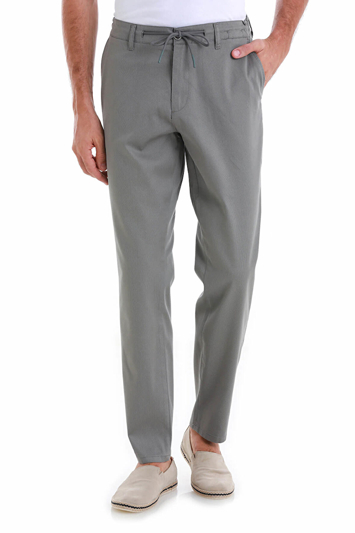 Yeşil Dinamik Fit Düz Yandan Cepli Jogger Pantolon | 34