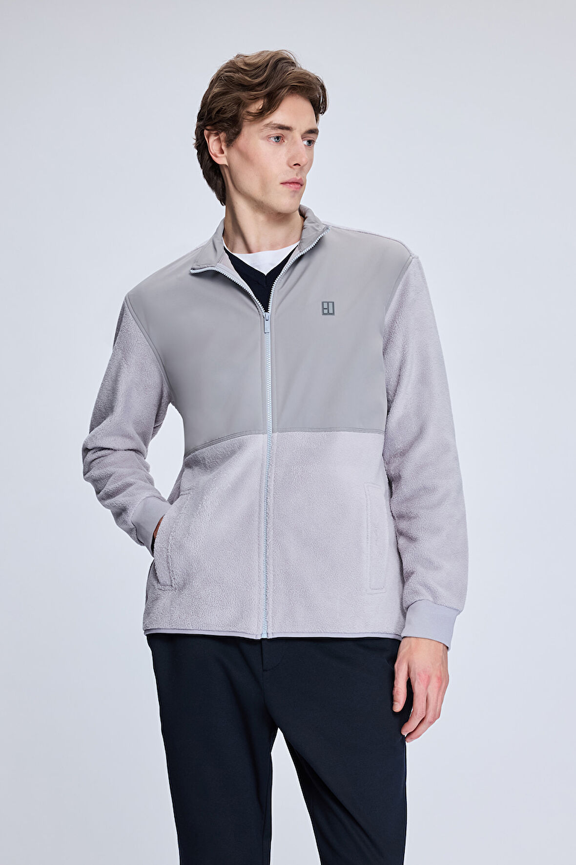 Gri Regular Fit Hakim Yaka Baharlık Mont | M