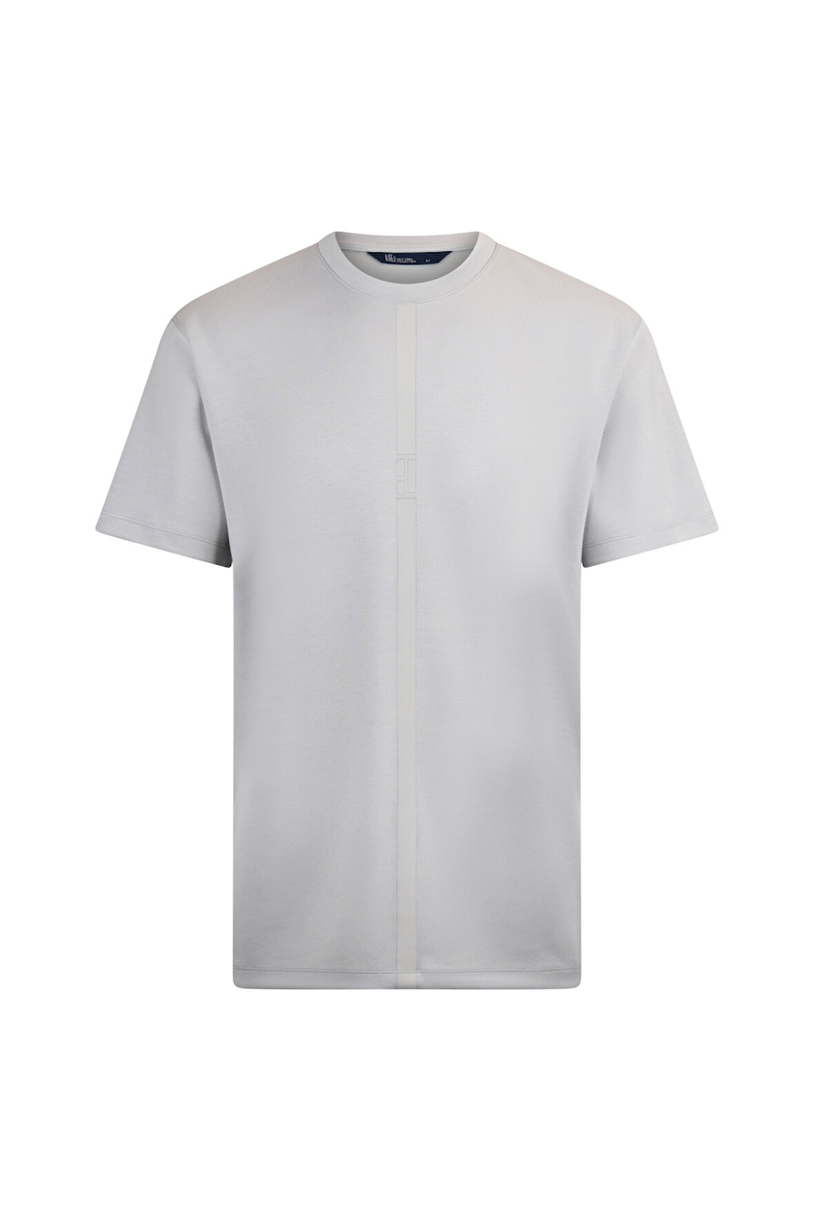 Gri Regular Fit Bisiklet Yaka Pamuklu Basic Tişört | XL