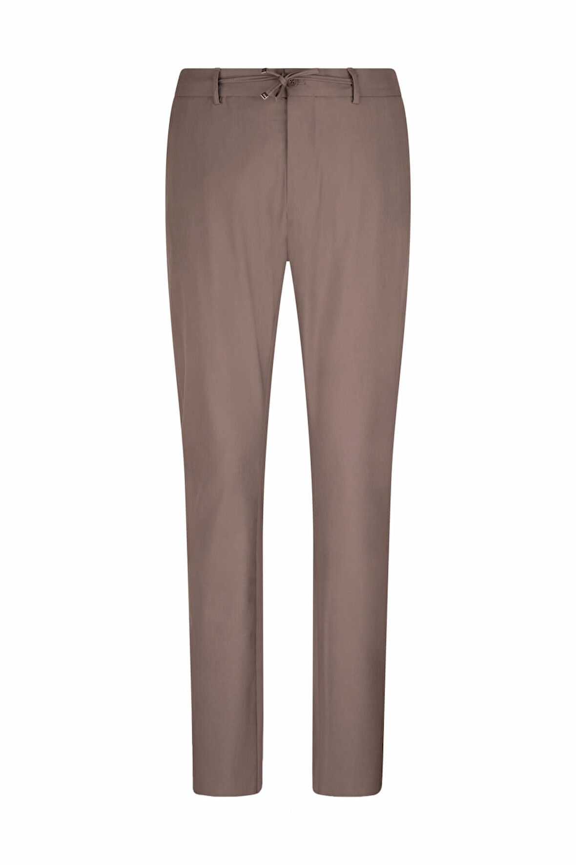 Kahverengi Rahat Kesim Yandan Cepli Kumaş Pantolon | 40