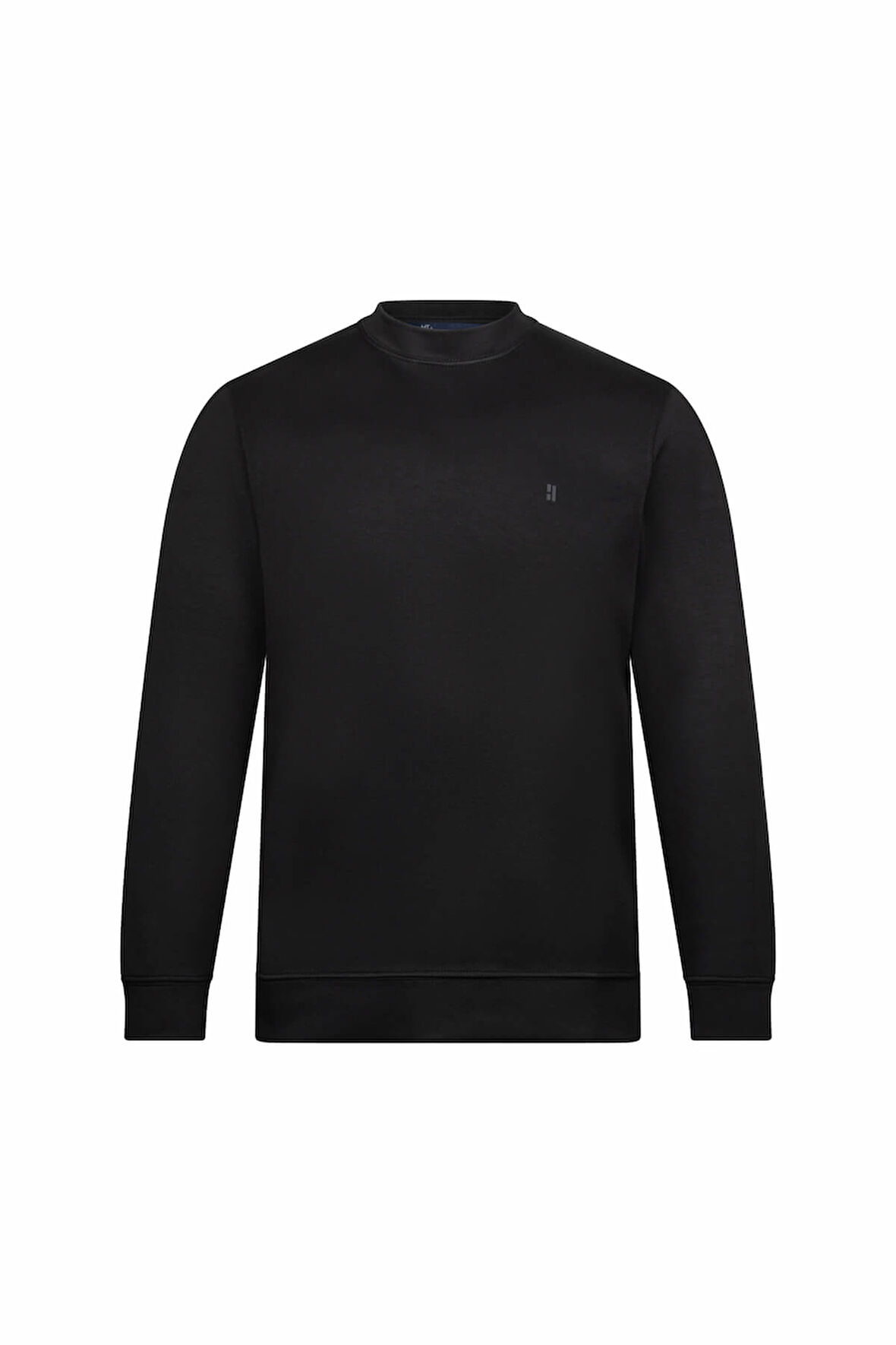 Siyah Regular Fit Bisiklet Yaka Sweatshirt | L