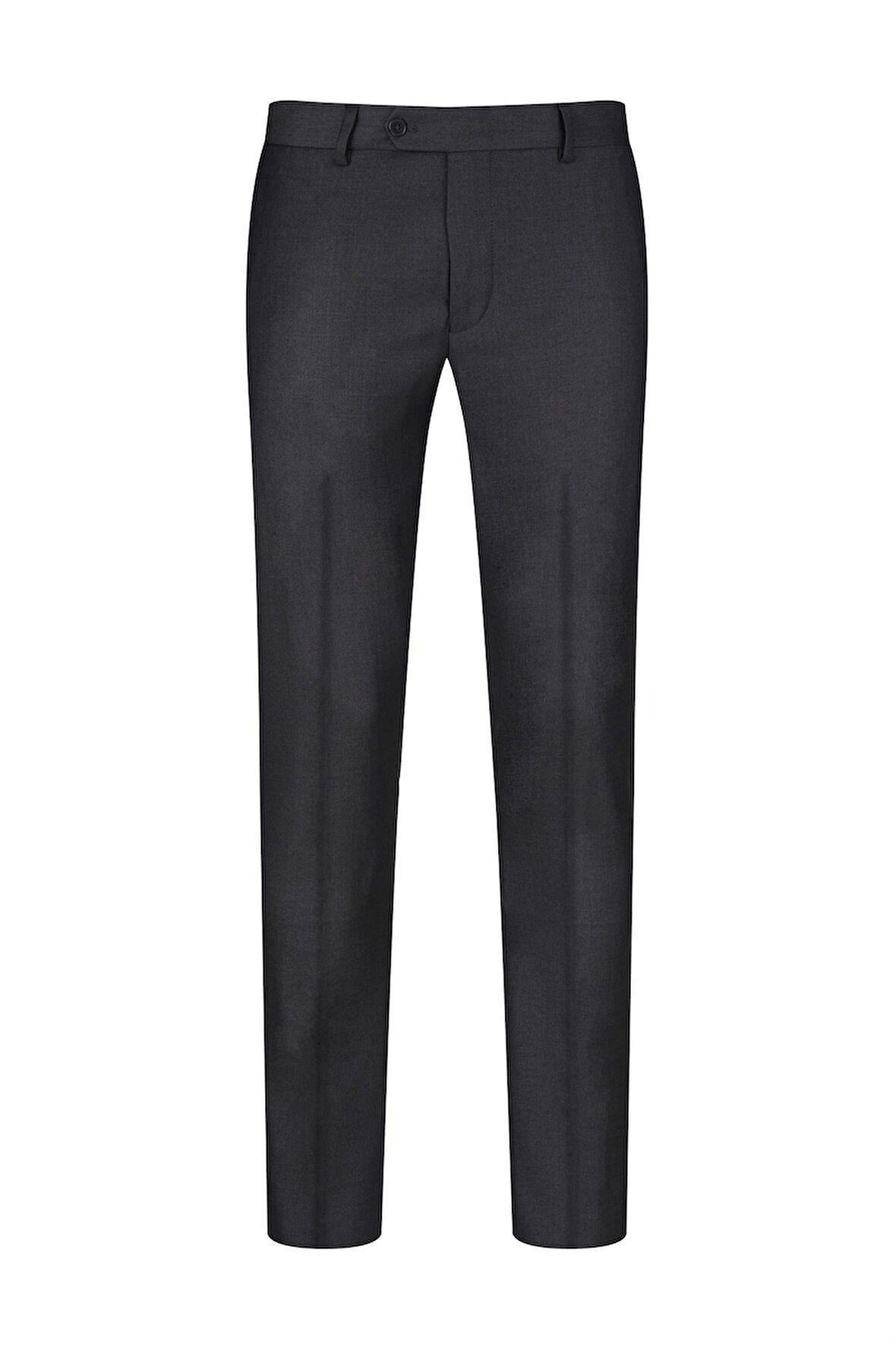 Gri Rahat Kesim Yandan Cepli Kumaş Pantolon | 42