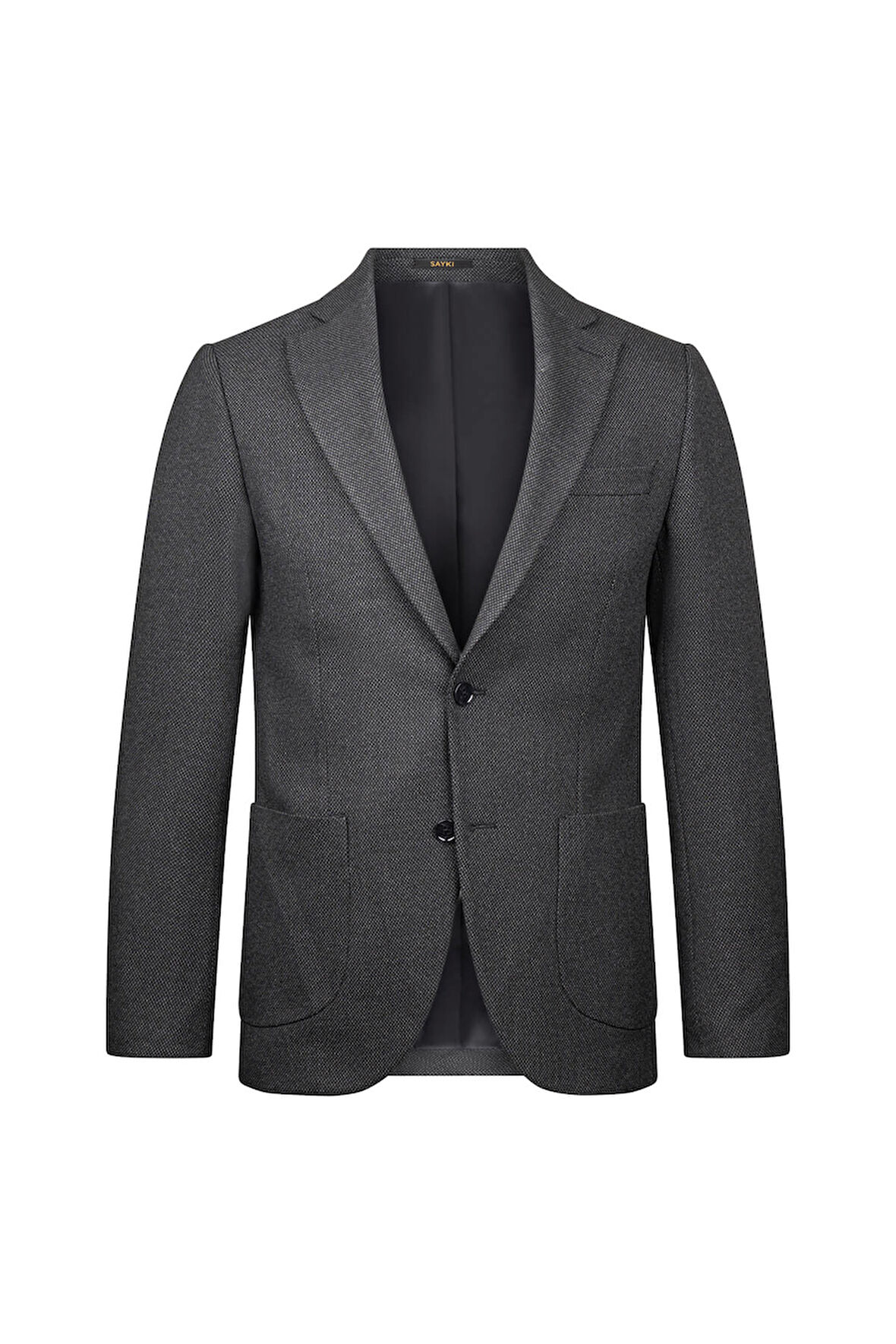 Siyah Comfort Fit Mono Yaka Klasik Ceket | 52