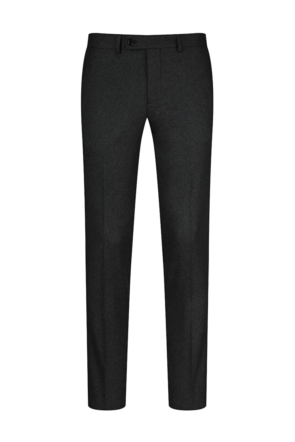 Antrasit Regular Fit Yandan Cepli Kumaş Pantolon | 40