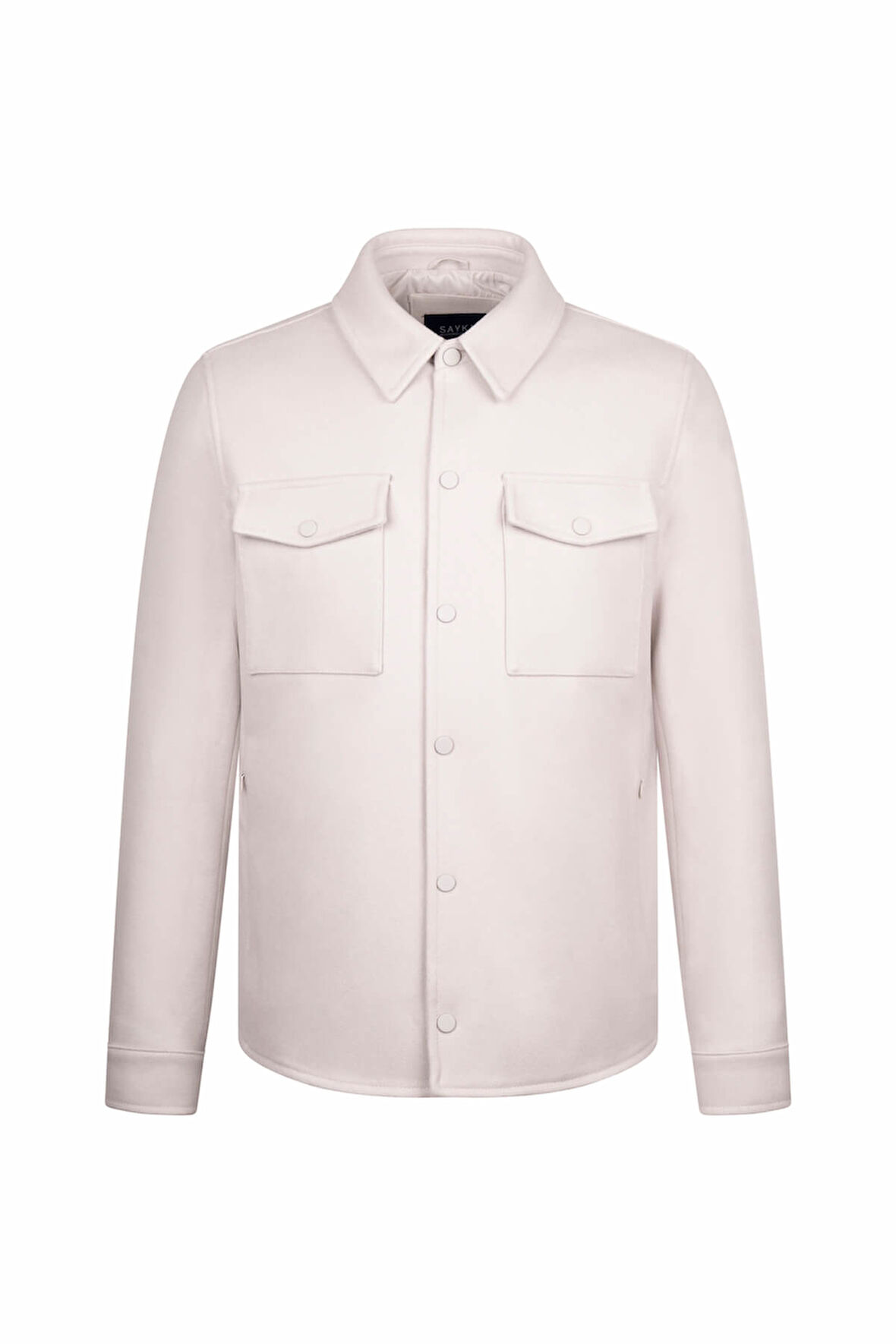 Taş Regular Fit Bebe Yaka Yünlü Kaşe Mont | M