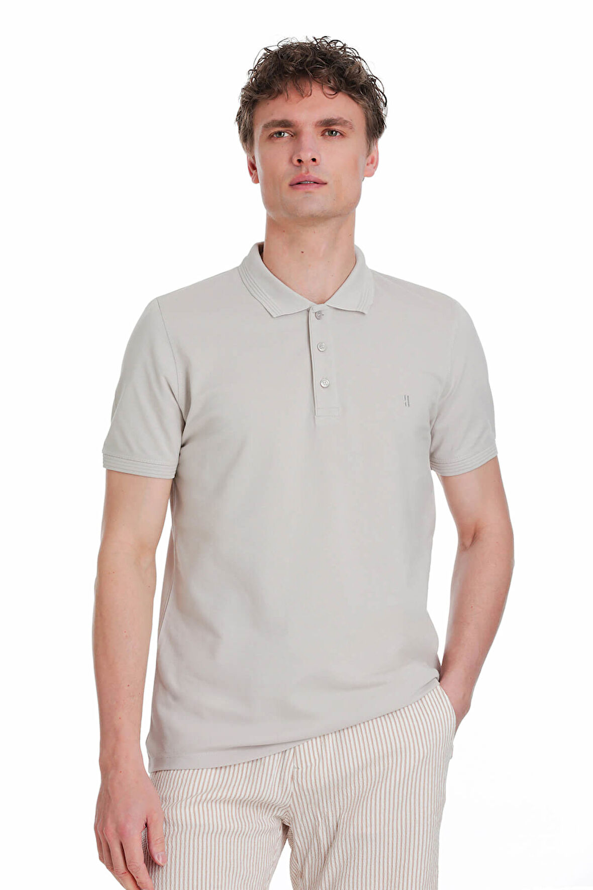 Taş Regular Fit 100% Pamuk Polo Yaka Tişört | M