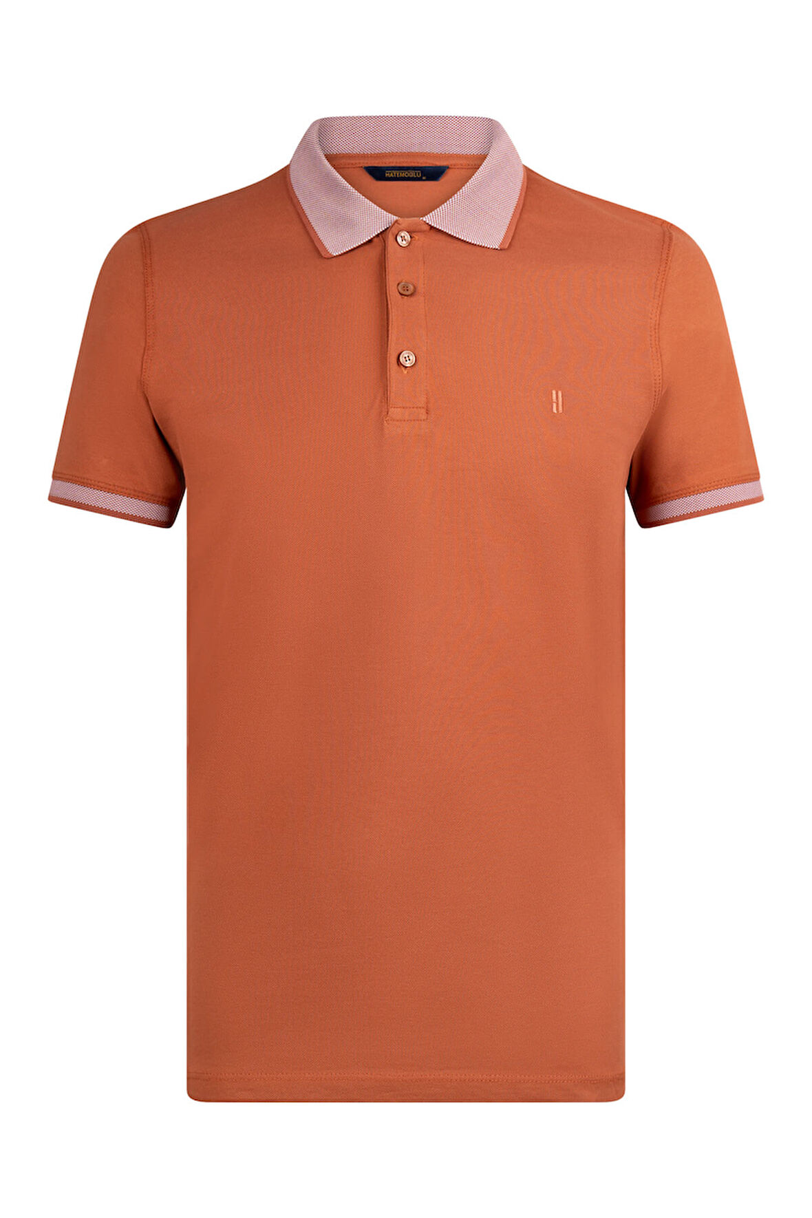 Kiremit Regular Fit 100% Pamuklu Polo Yaka Tişört | M