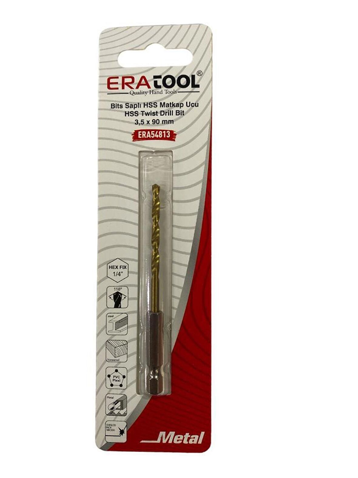 Eratool 54813 Altıgen Hss Matkap Ucu 3,5X90 mm