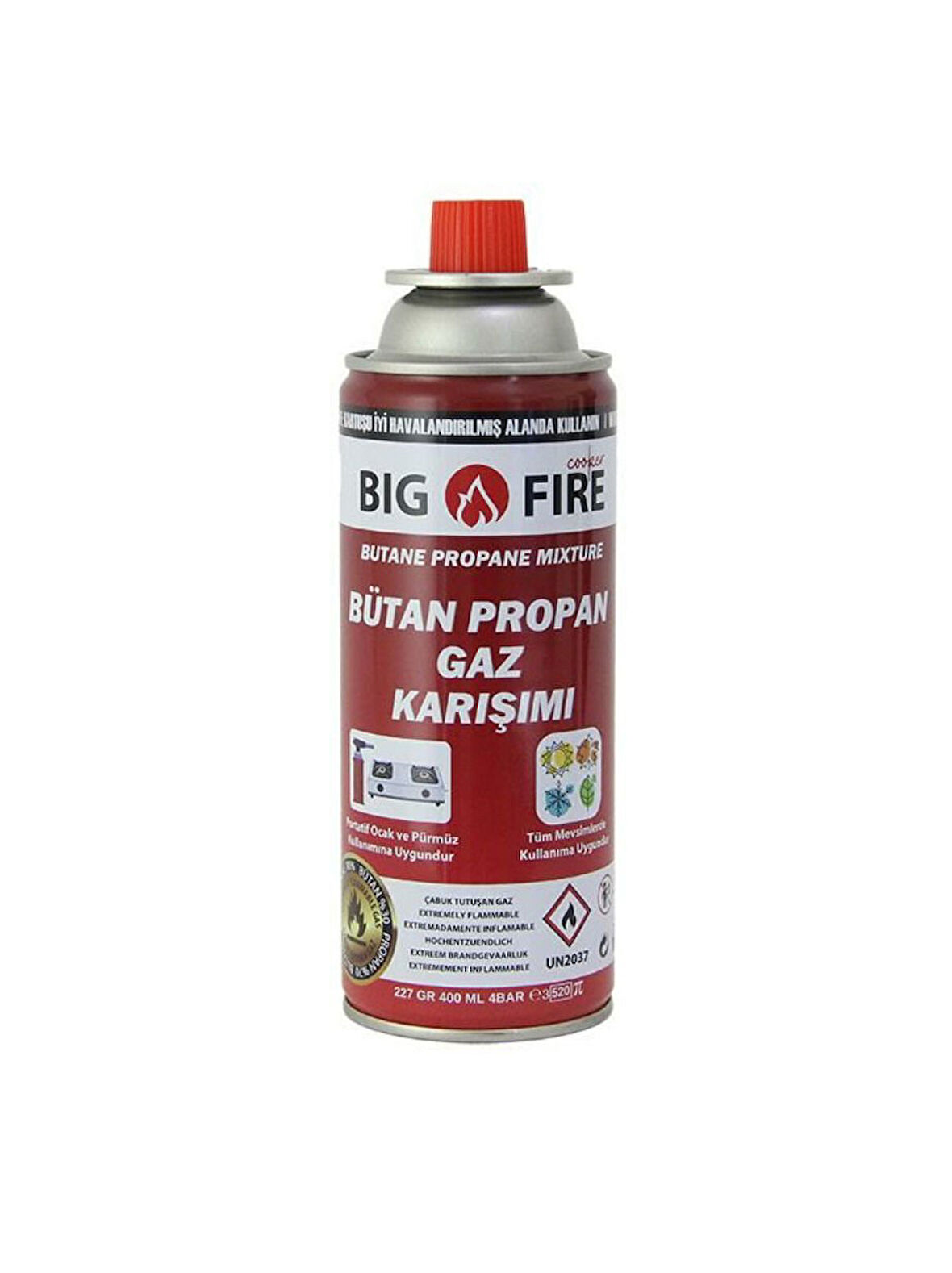 Big Fire Power 227gr Valfli Gaz Kartuşu