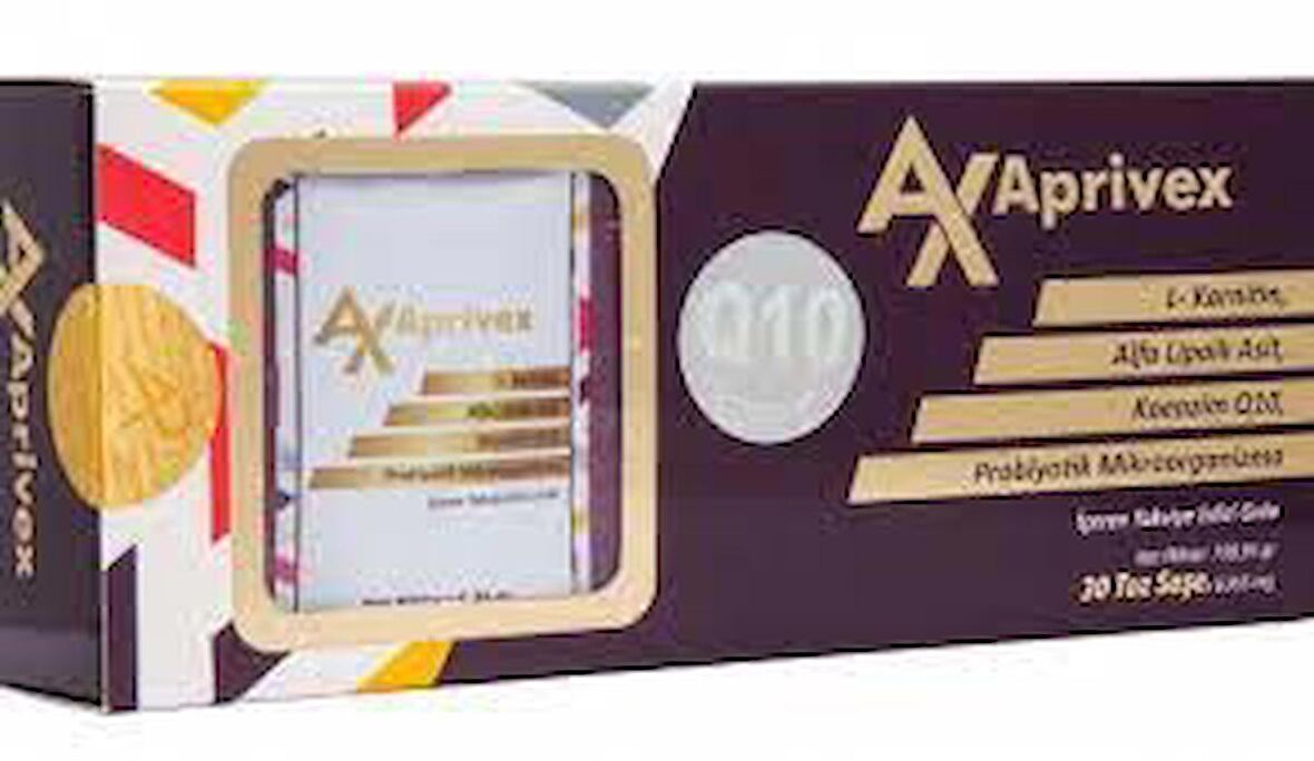Aprivex L-karnitin,alfa Lipoik Asit, Koenzim Q10,probiyotik Mikro Organizma 30 Toz Saşe