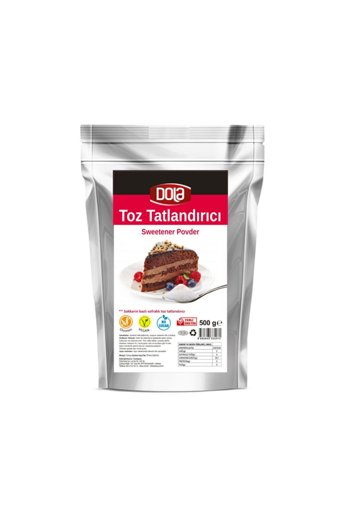 Dola Diyabetik Toz Tatlandırıcı 500 Gr