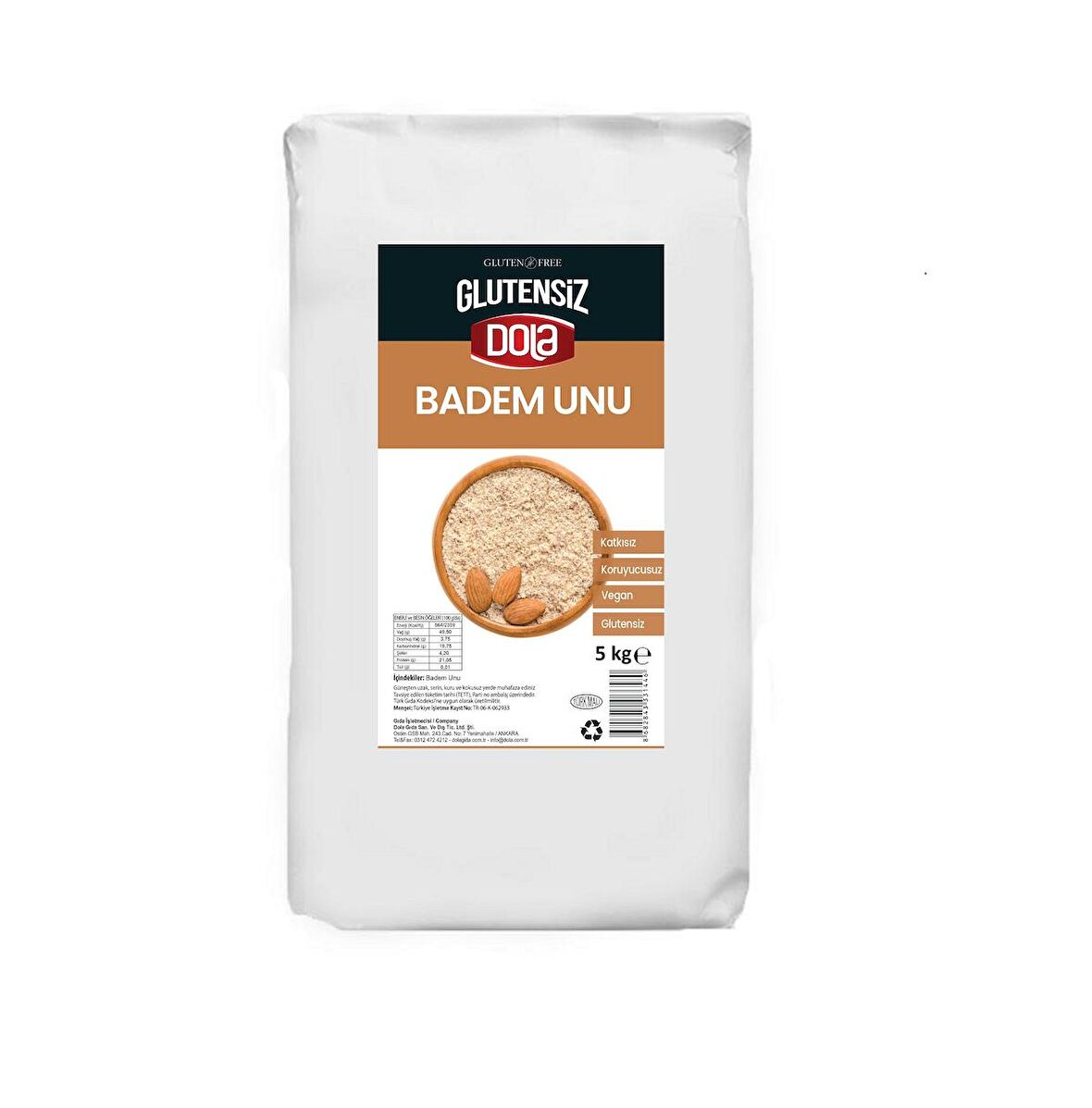Dola Glutensiz Badem Unu 5 kg