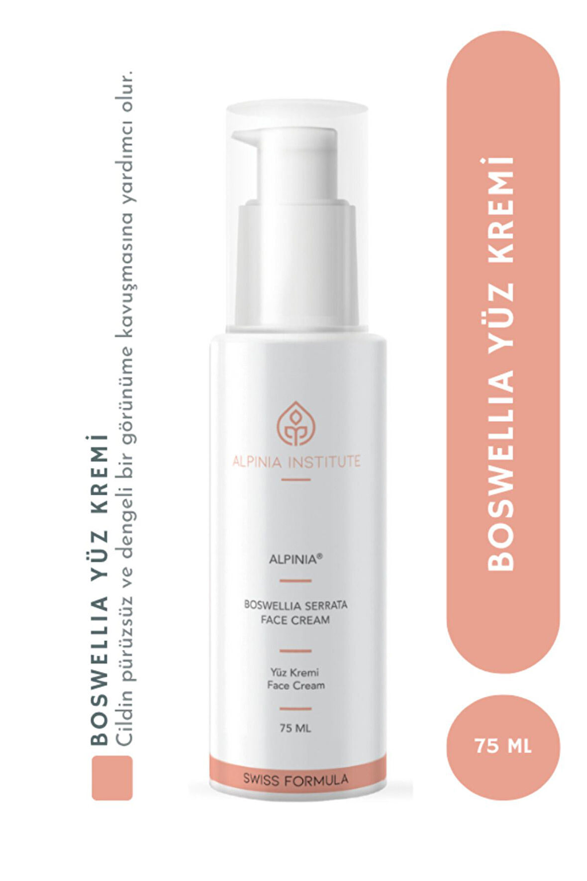 Boswellia Kuru ve Yıpranmış Ciltler İçin Tazeleyici Yüz Kremi 75ml