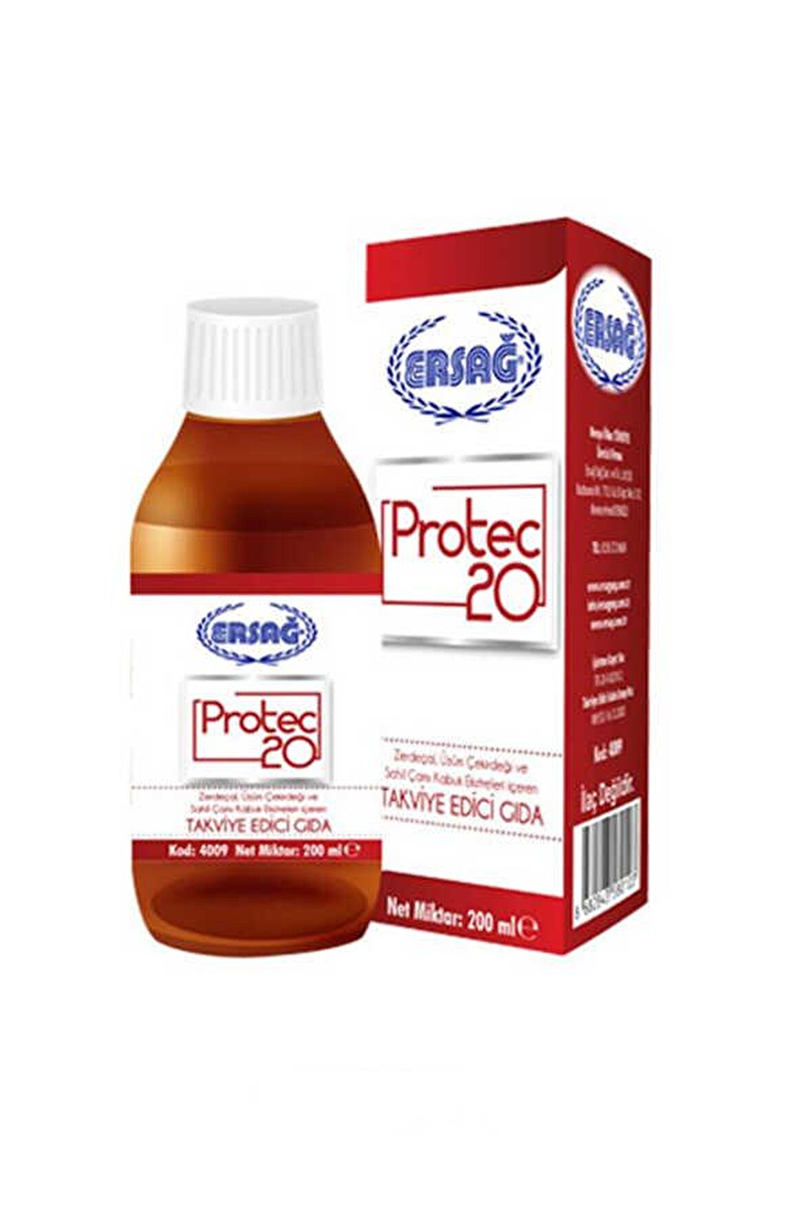 Ersağ Protec 20 Gıda Takviyesi 200 Ml.
