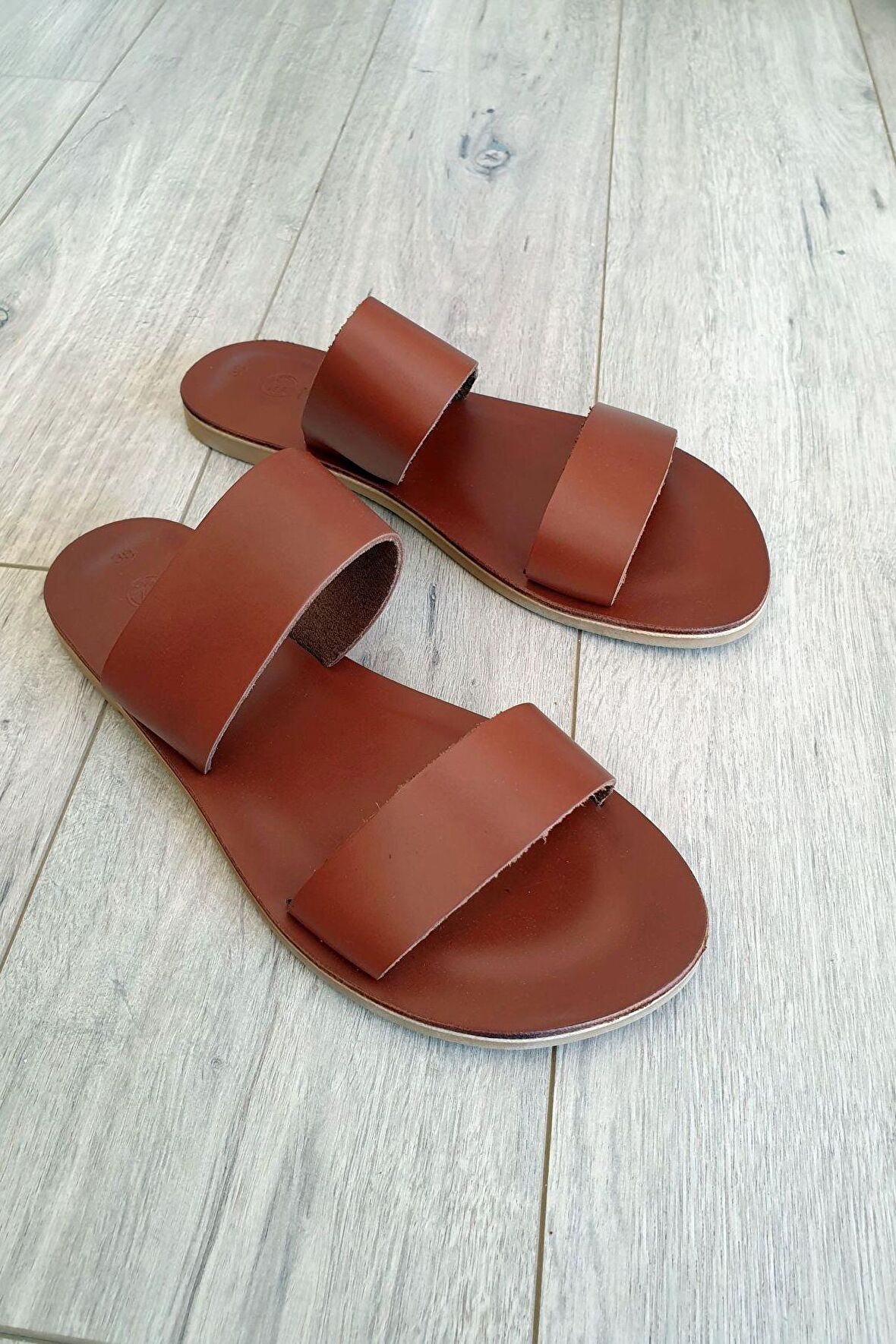 Topukla kadın deri bodrum sandalet 004 5010