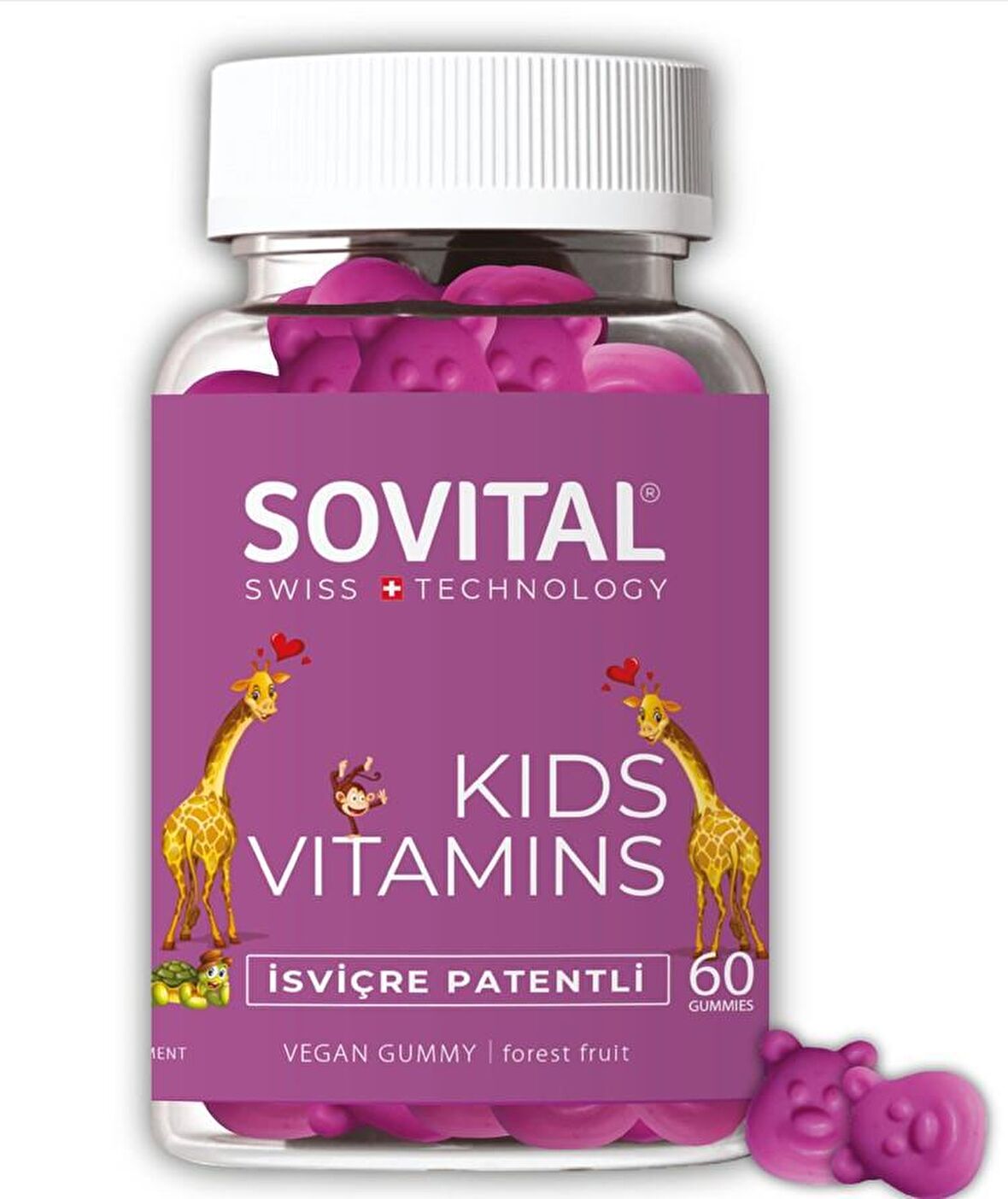 Sovital Kids Çocuk Vitamini Vegan Gummy 60 Adet