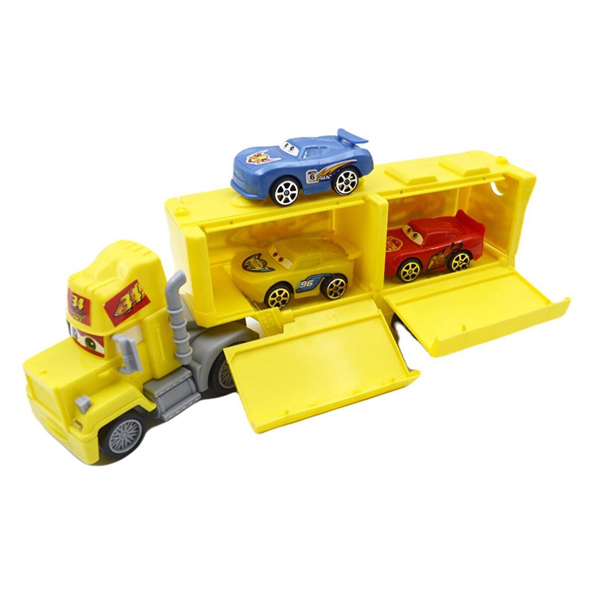 Can Ali Toys Jr Tom Tır ve 3 Adet Oyuncak Araba CNL-6117