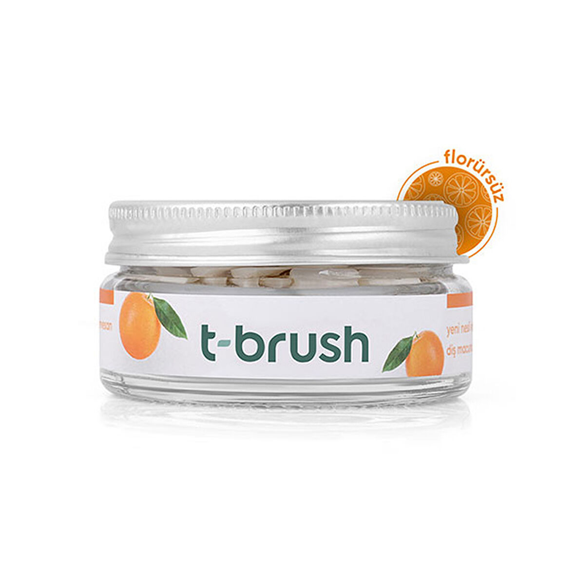 T-Brush Portakal Aromalı Florürsüz Diş Macunu Tablet 90 Adet