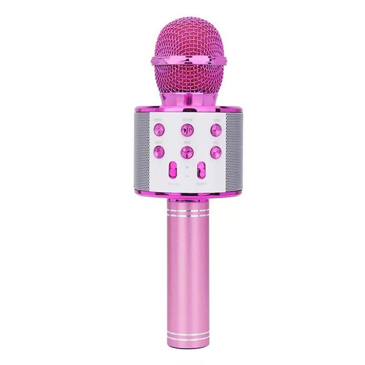 Torima WS-858 Karaoke Mikrofon Aux Usb Ve Sd Kart Girişli Bluetooth Hoparlör Pembe