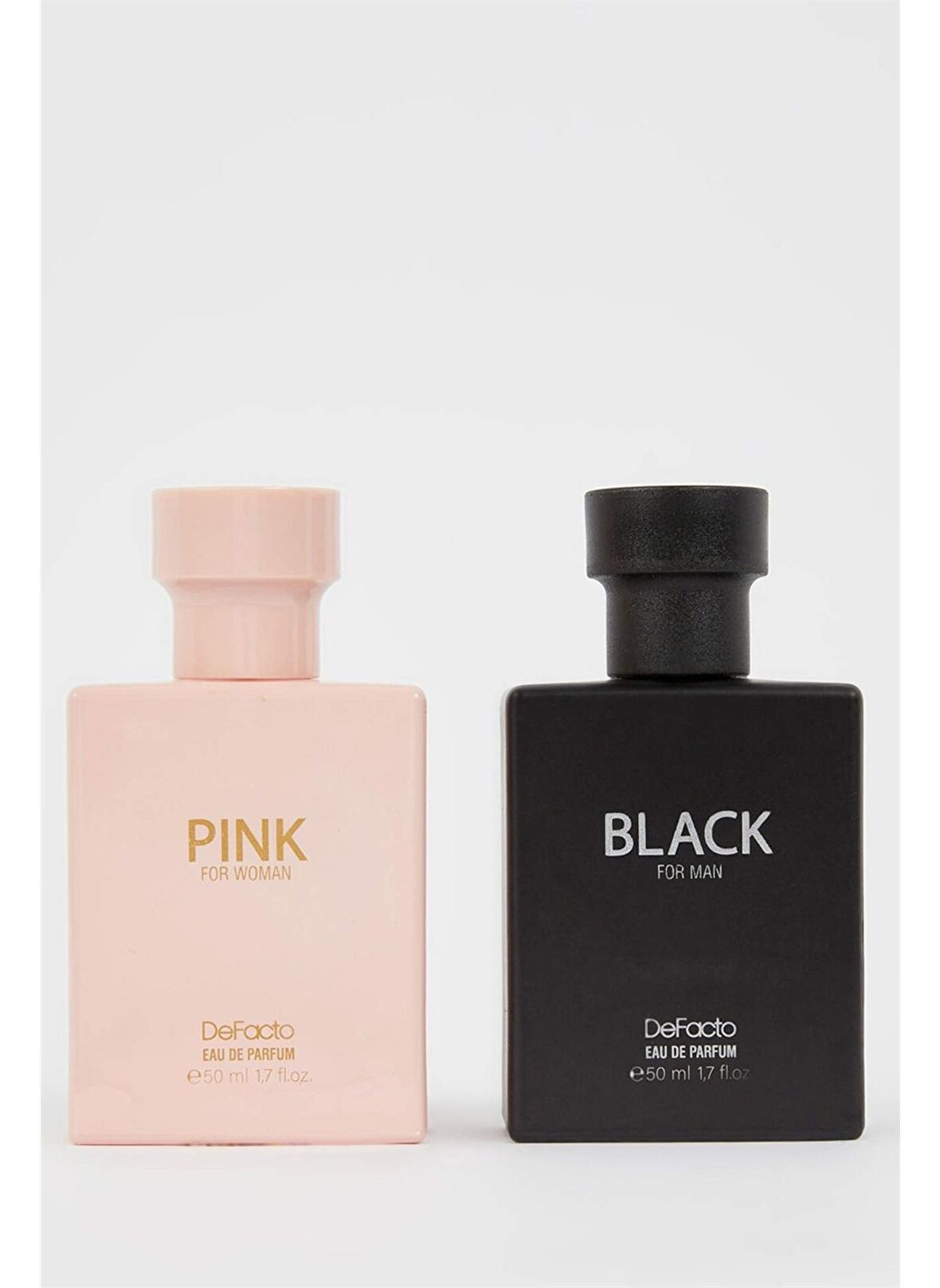 DeFacto Erkek Black Parfüm 50 mL Kadın Pink Parfüm 50 mL 2'li Set Hediye Seti X9643AZNSKR1