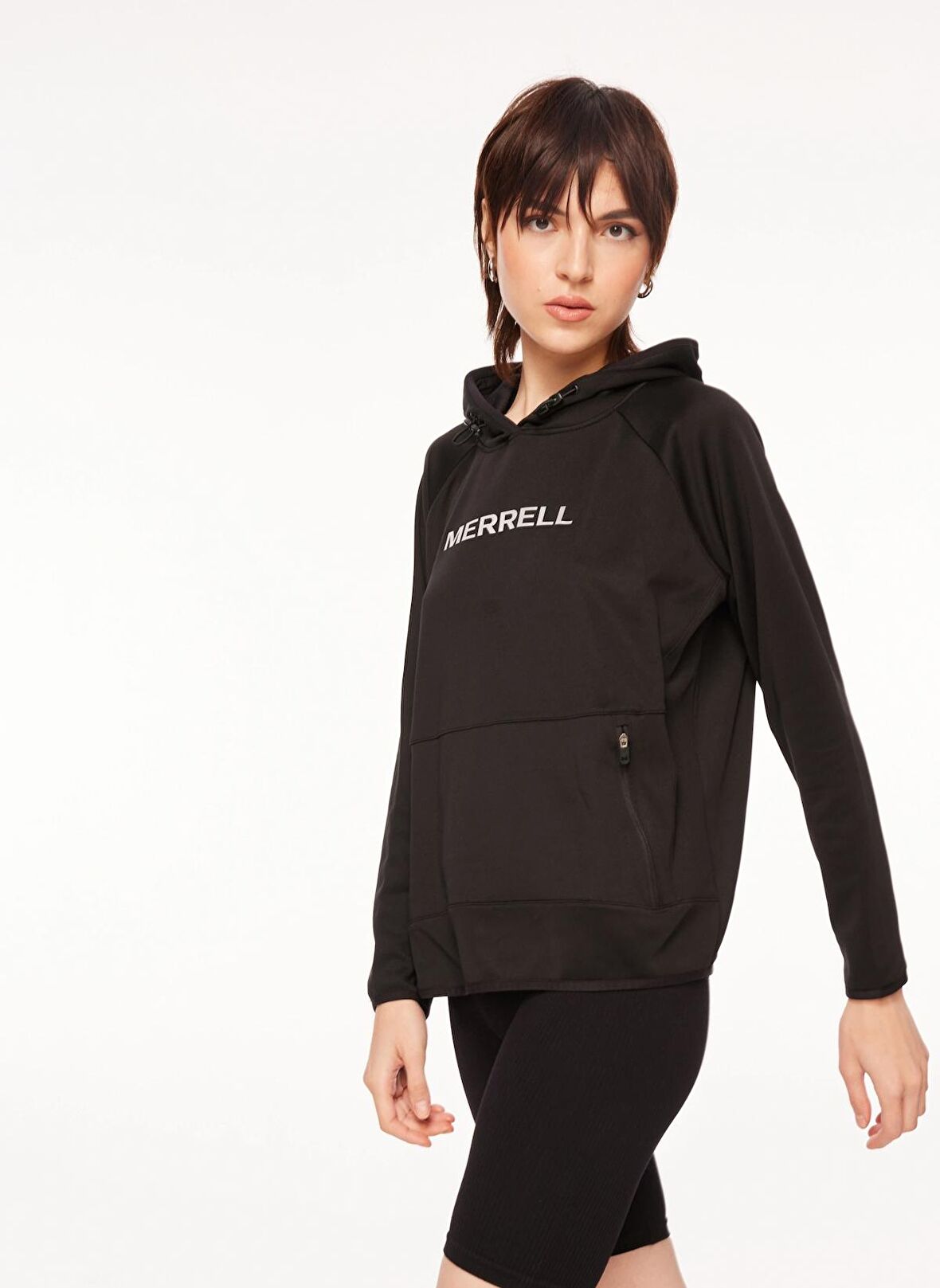 Merrell Siyah Kadın Kapüşon Yaka Sweatshirt M23SYMONESymone