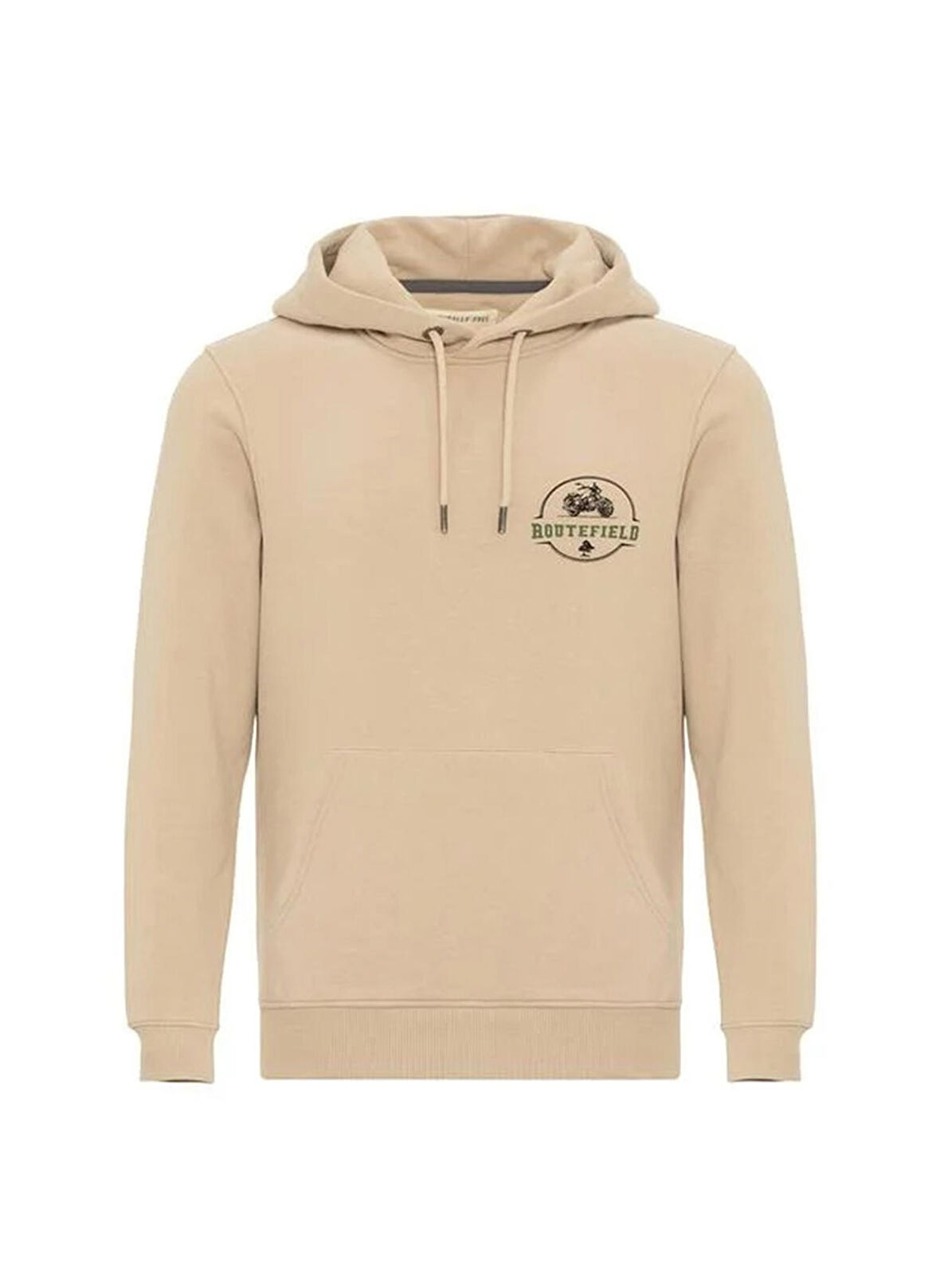 Routefield Yuvarlak Yaka Bej Erkek Sweatshırt RFHOUSE2223_HOUSE