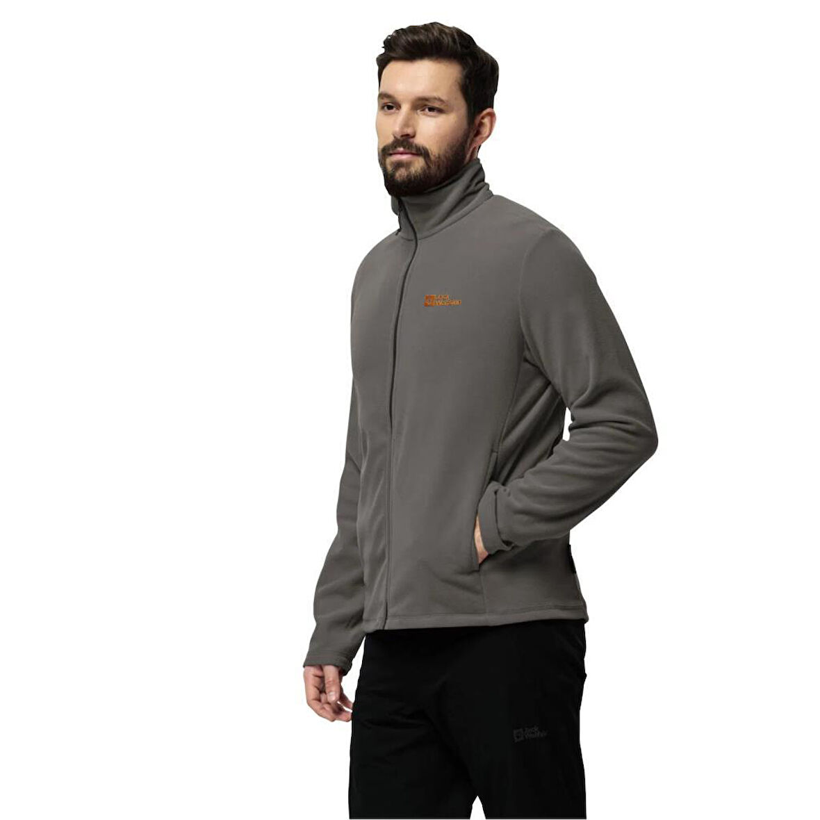 Jack Wolfskin 1711451TR TAUNUS FZ M Smokey Grey Erkek Polar Ceket