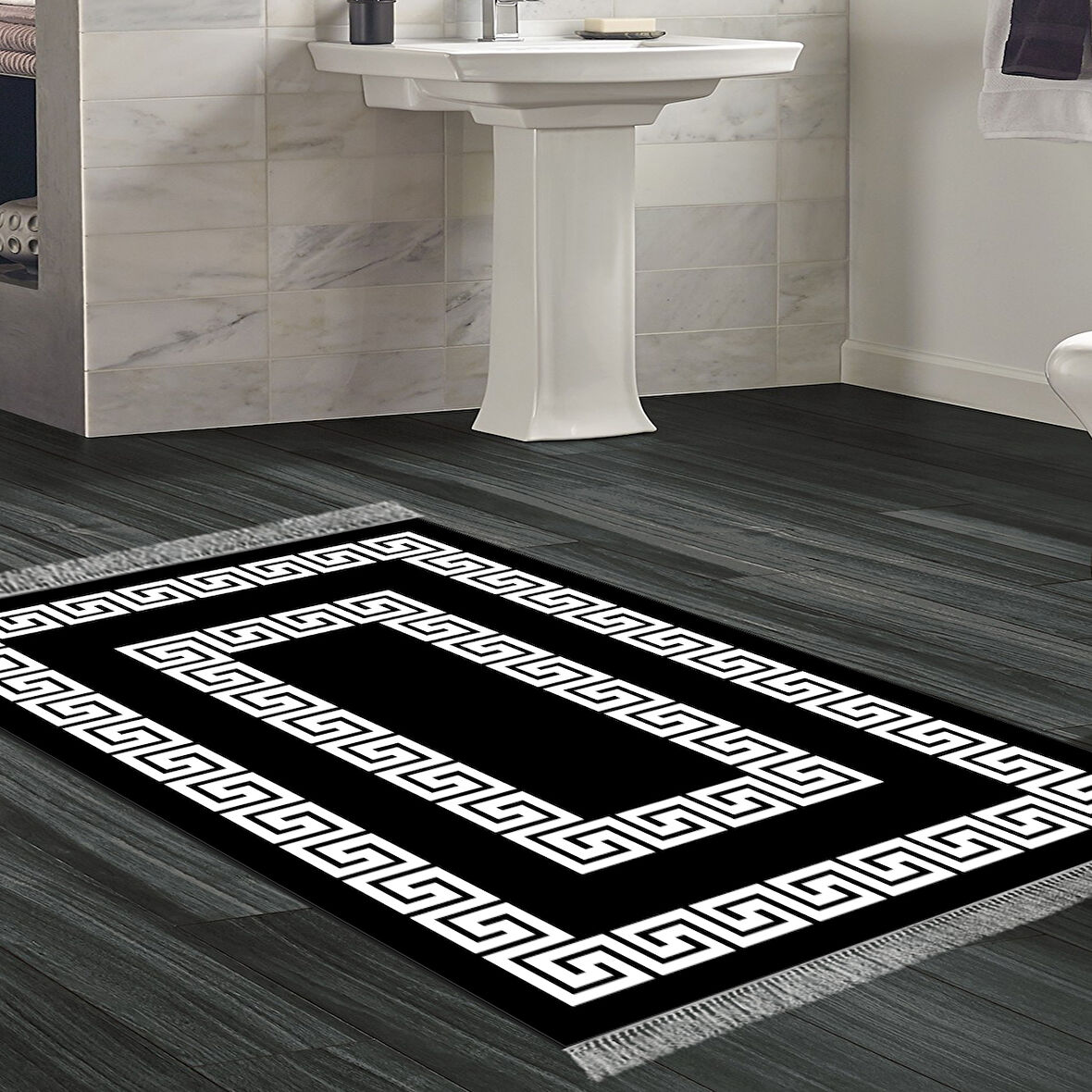 Eko Trend Djt Banyo Paspası Yıkanabilir Kaymaz Taban 650M Modern