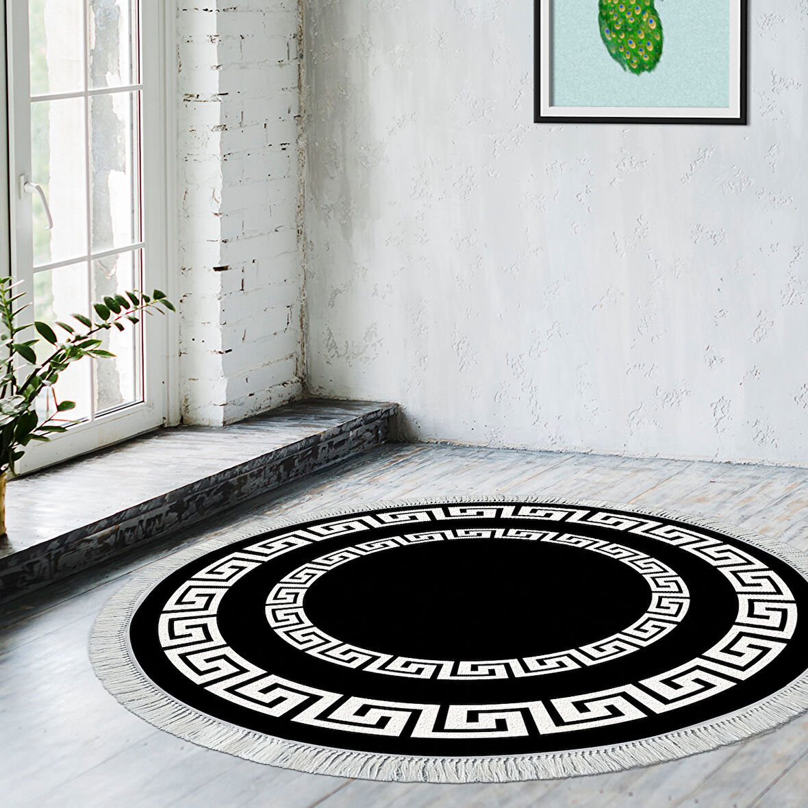 Eko Trend Djt Haı Yıkanabilir Kaymaz Taban 650M Yuvarlak Modern