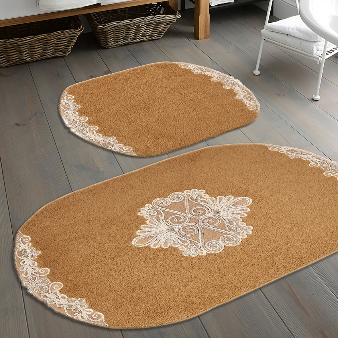 Mary Cordone Welsoft Aplikli Oval Klozet Takımı 2 Parça