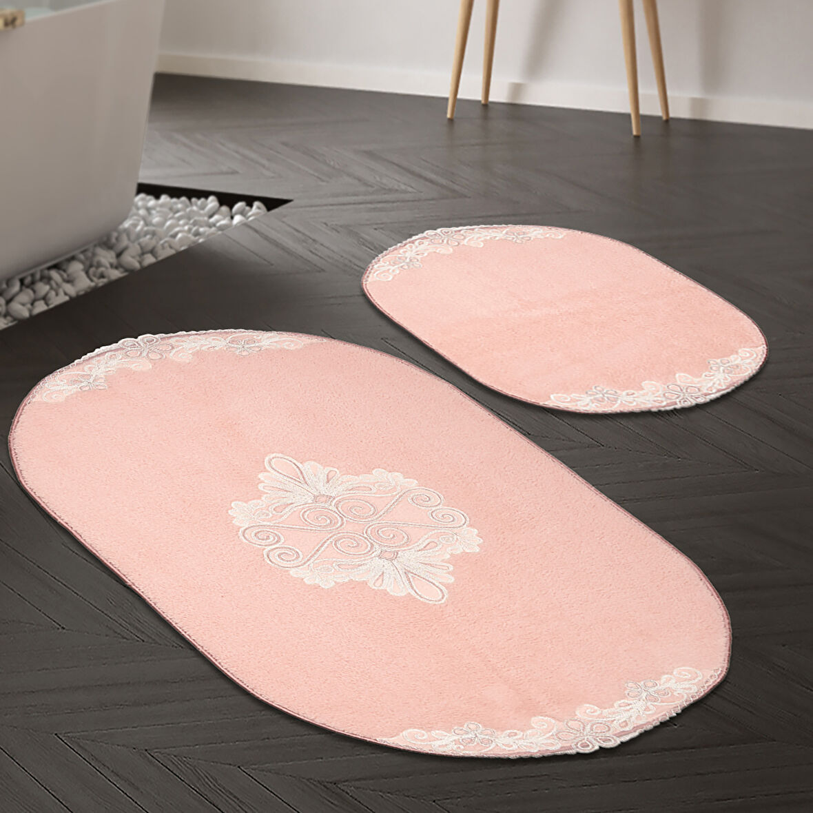 Mary Cordone Welsoft Aplikli Oval Klozet Takımı 2 Parça
