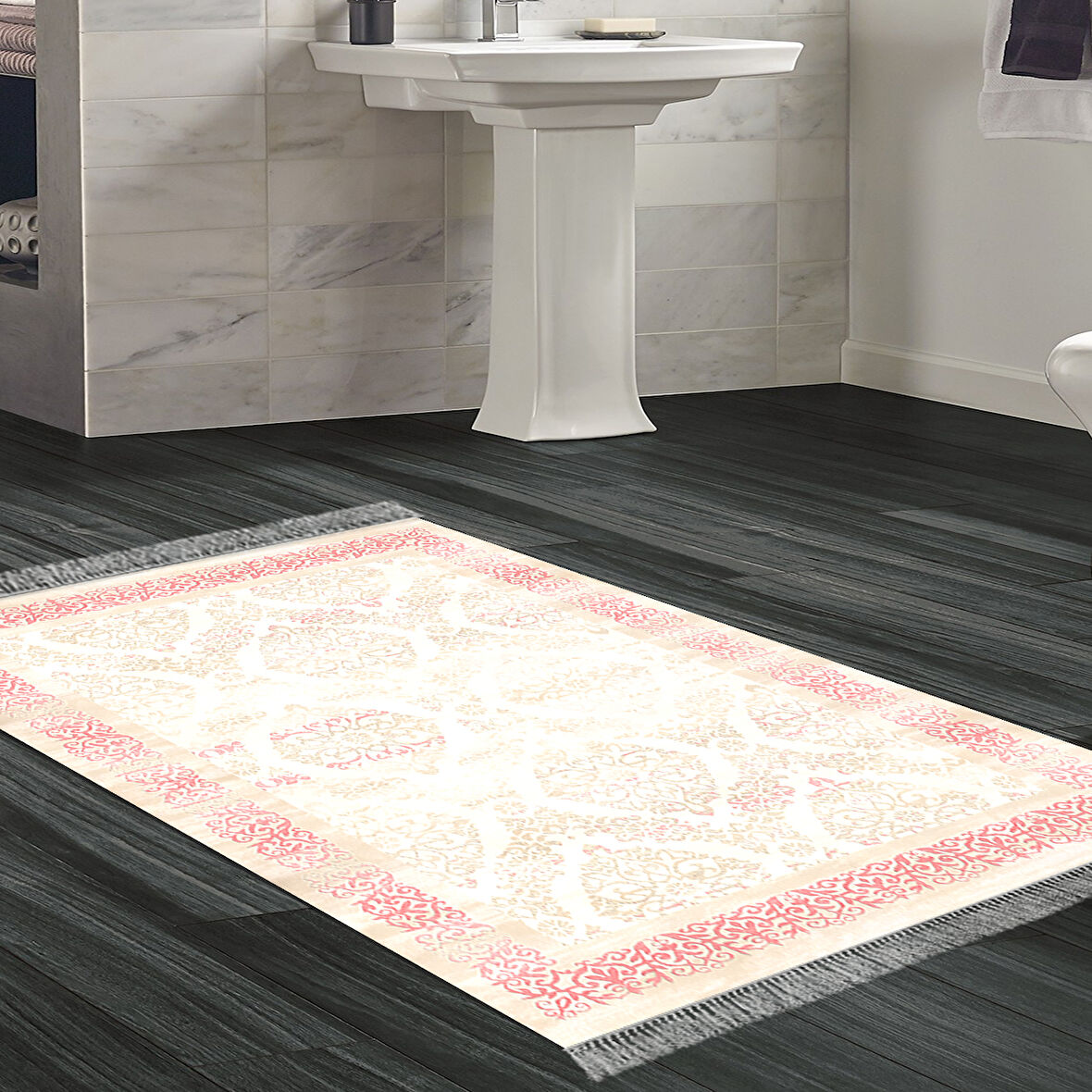 Eko Trend Djt Banyo Paspası Yıkanabilir Kaymaz Taban 1376 Klasik