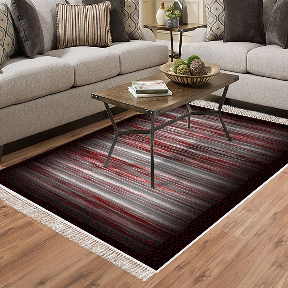 Eko Trend Djt Halı Yıkanabilir Kaymaz Taban 1693 Modern