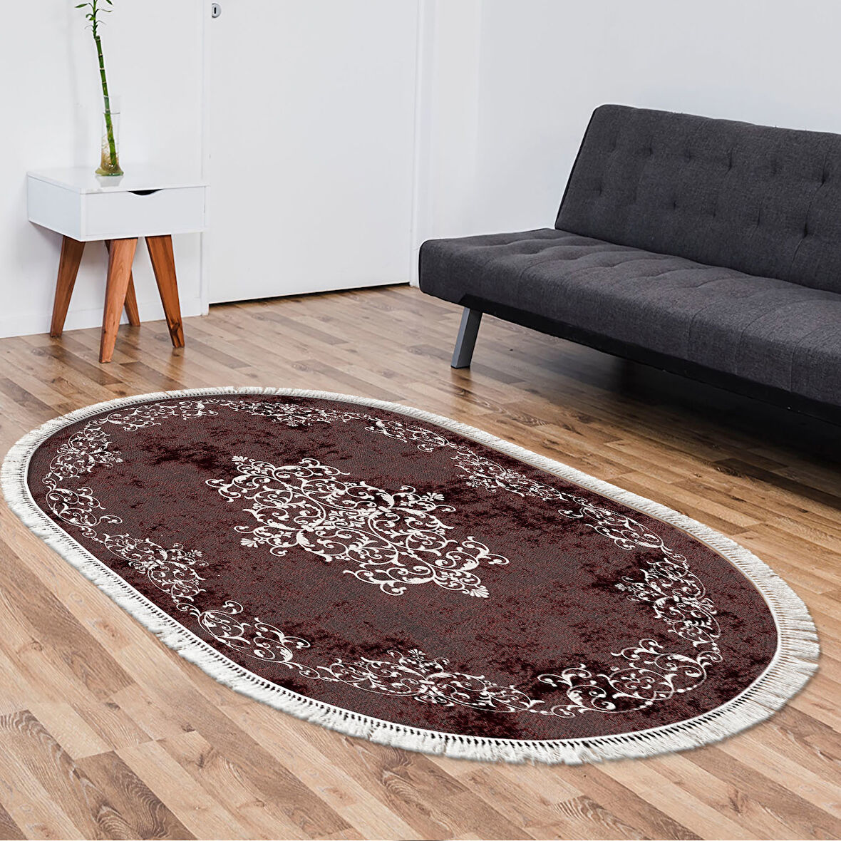 Eko Trend Djt Halı Yıkanabilir Kaymaz Taban 616 Oval Klasik