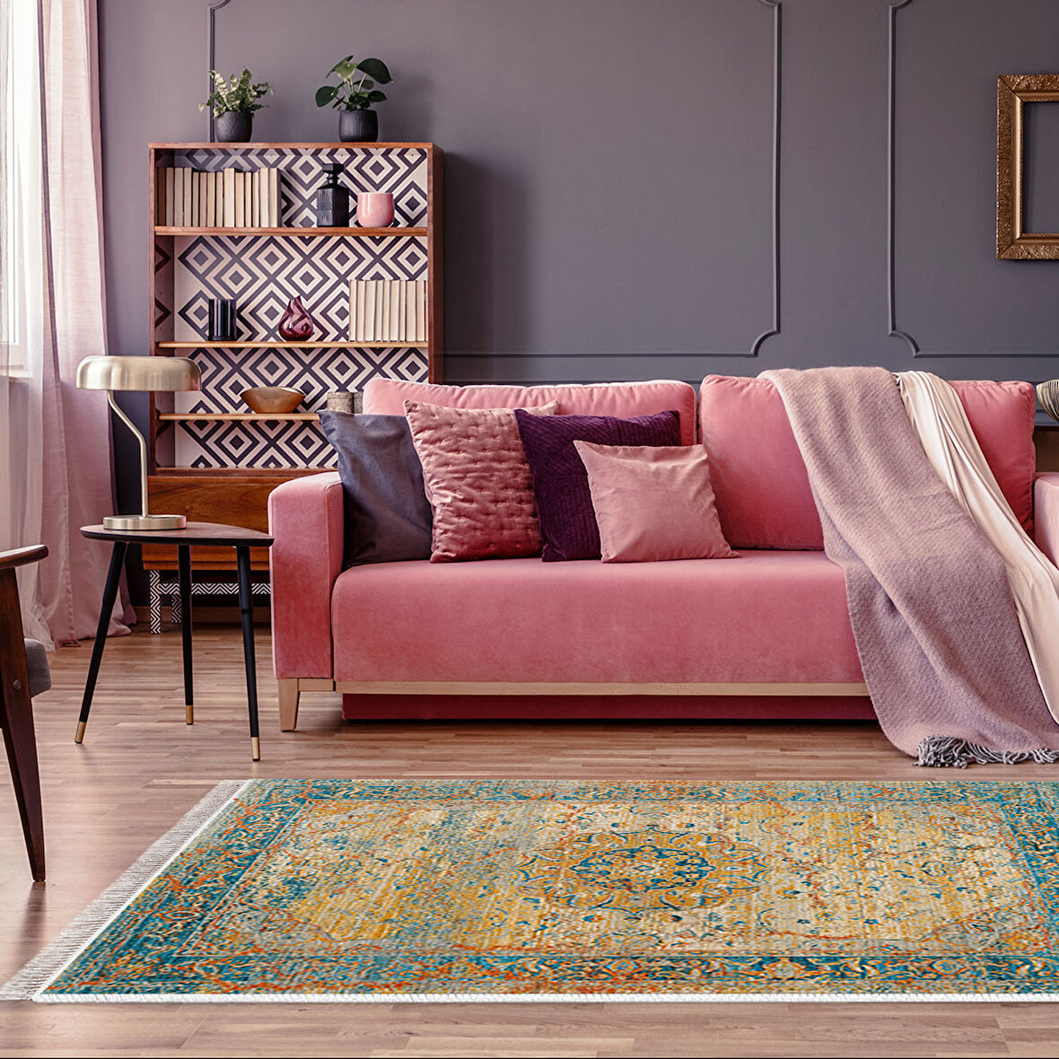 Eko Trend Djt Halı Yıkanabilir Kaymaz Taban P1356 Vintage