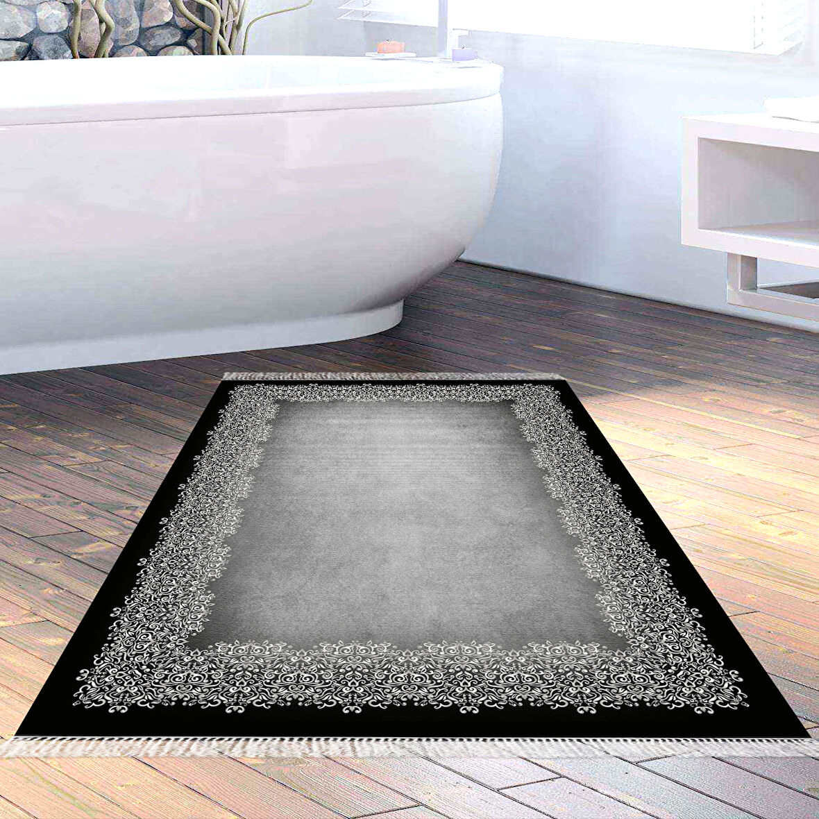 Eko Trend Djt Banyo Paspası Yıkanabilir Kaymaz Taban 1674 Modern