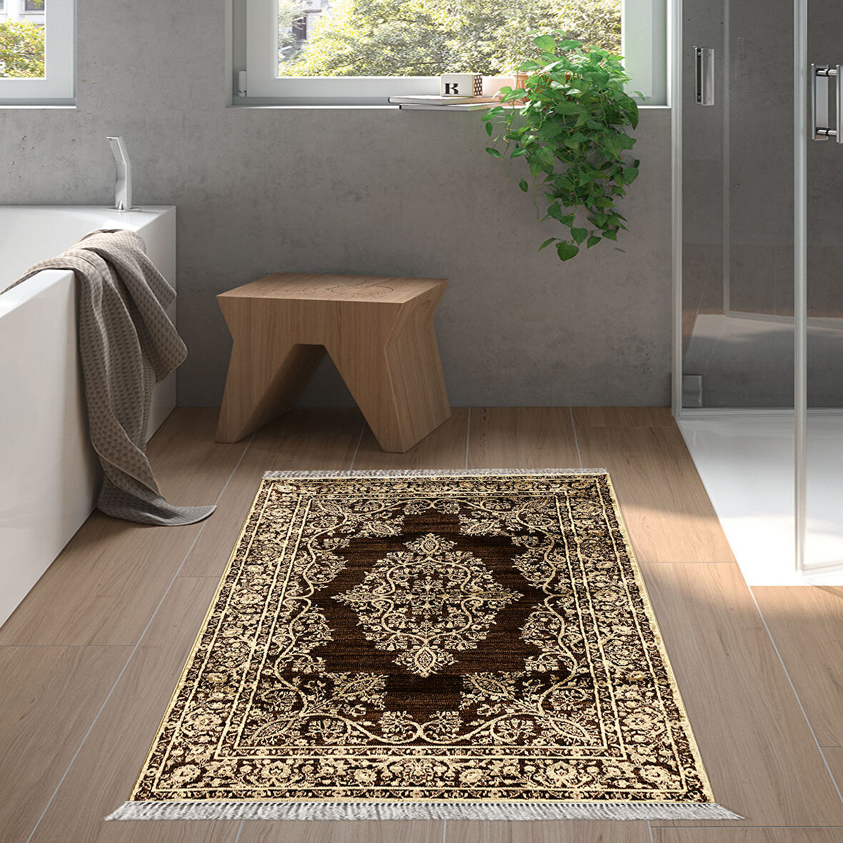 Eko Trend Djt Banyo Paspası Yıkanabilir Kaymaz Taban 761 Osmanlı