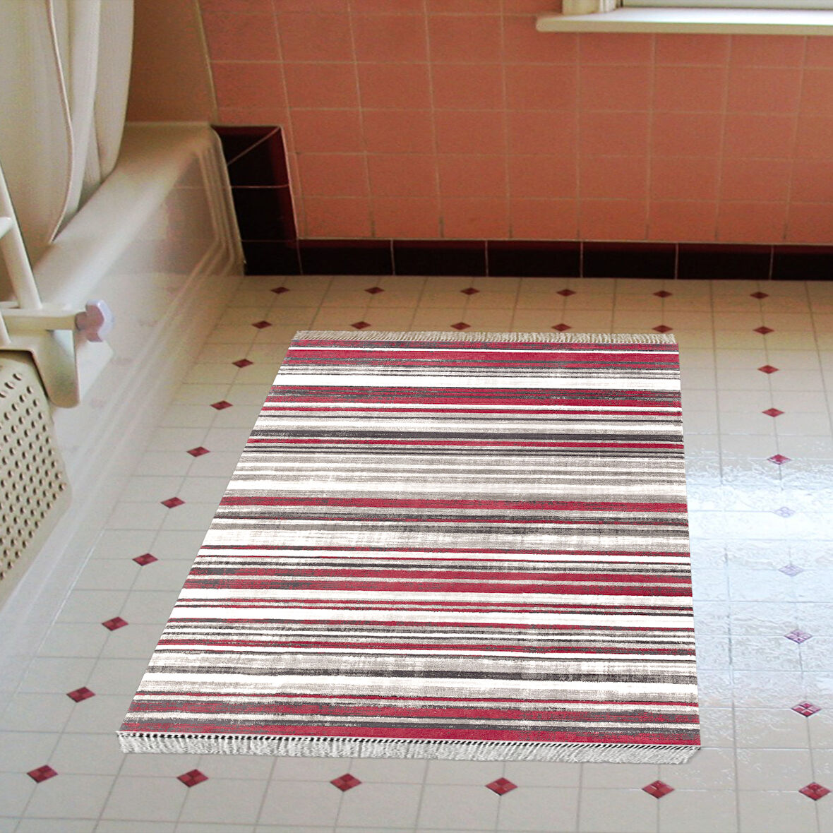 Eko Trend Djt Banyo Paspası Yıkanabilir Kaymaz Taban 1677 Degrade