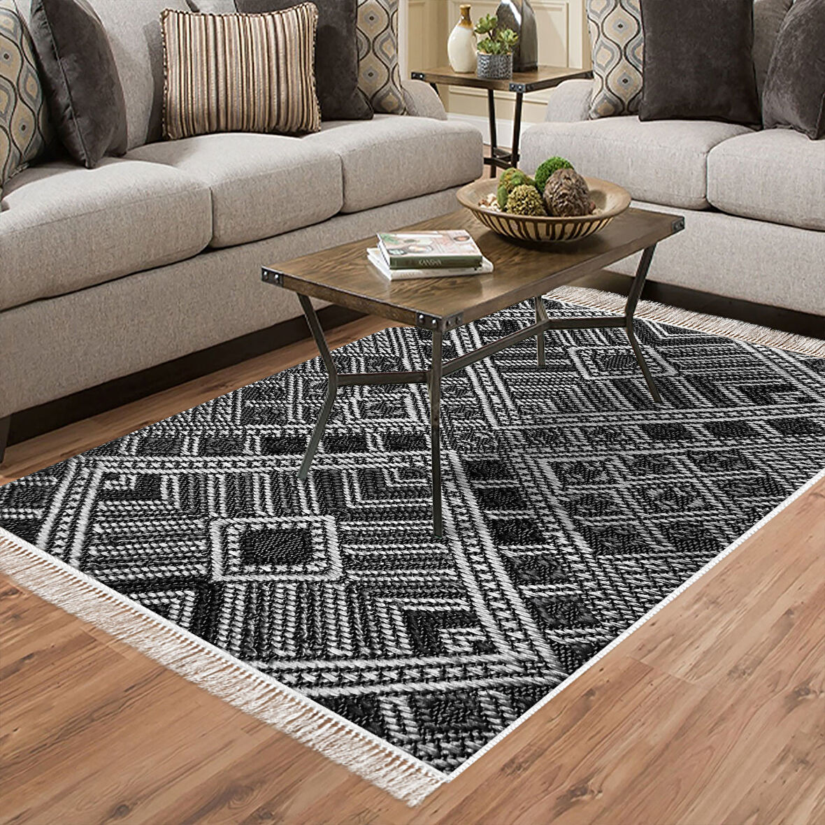 Eko Trend Djt Halı Yıkanabilir Kaymaz Taban 2029 Modern