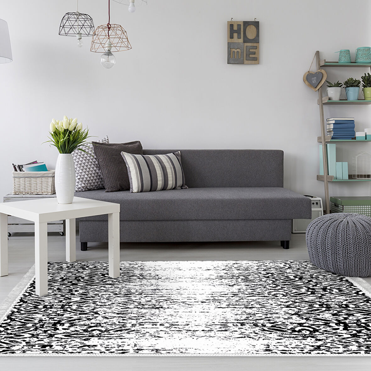 Eko Trend Djt Halı Yıkanabilir Kaymaz Taban Mu123 İskandinav